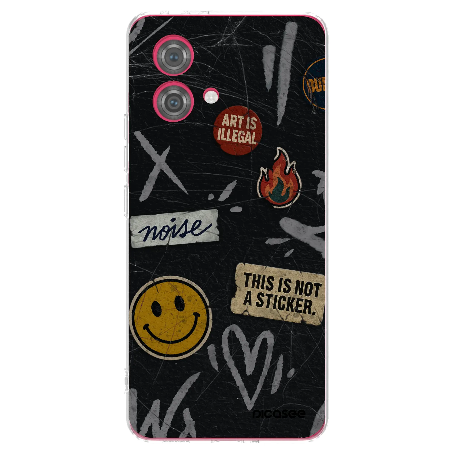 Picasee átlátszó szilikon tok az alábbi mobiltelefonokra Motorola Moto G84 5G - STICKERS x TAGS