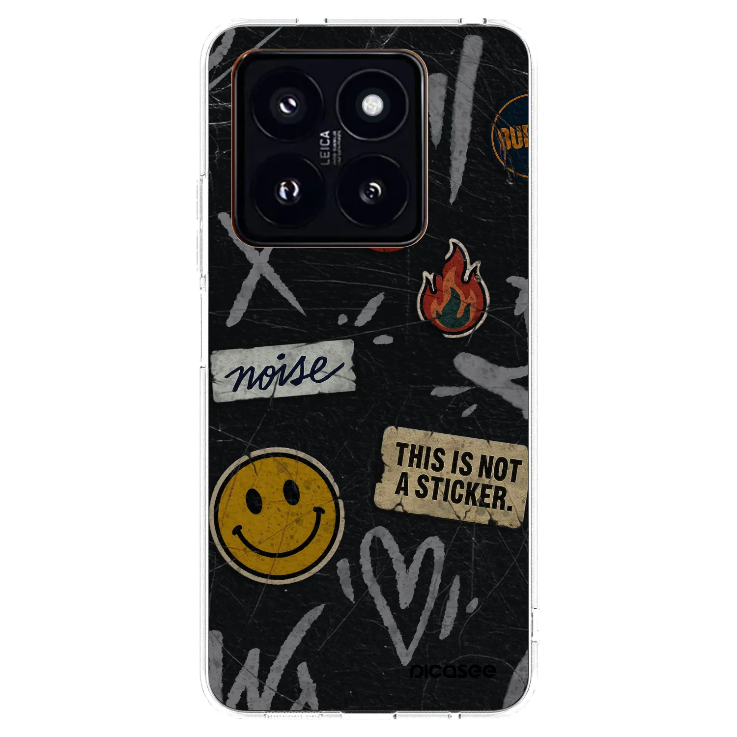 Picasee átlátszó szilikon tok az alábbi mobiltelefonokra Xiaomi 14 Pro - STICKERS x TAGS