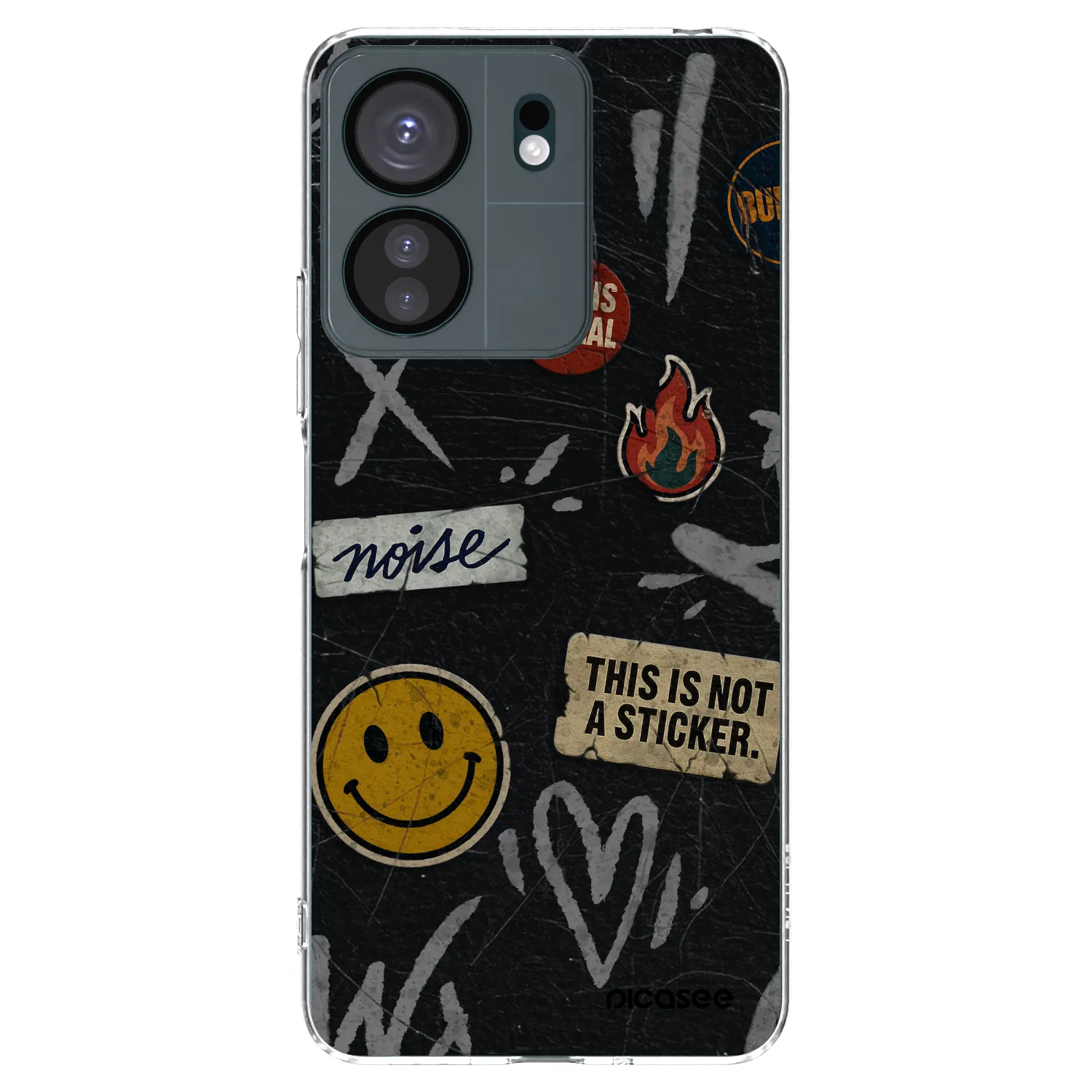 Picasee átlátszó szilikon tok az alábbi mobiltelefonokra Xiaomi Redmi 13C 4G - STICKERS x TAGS