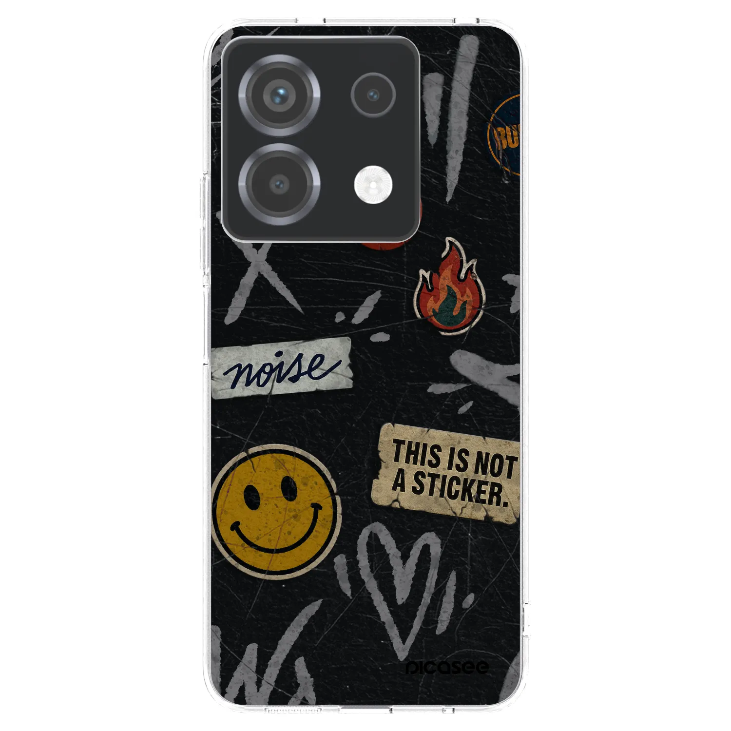 Picasee átlátszó szilikon tok az alábbi mobiltelefonokra Xiaomi Poco X6 - STICKERS x TAGS