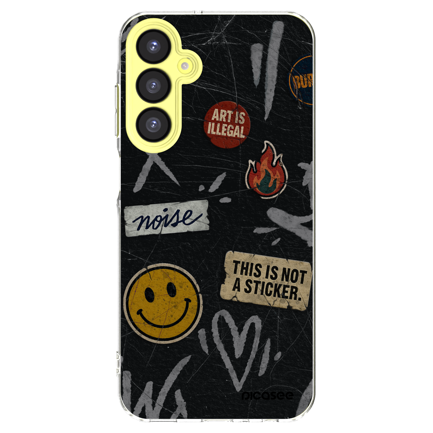 Picasee átlátszó szilikon tok az alábbi mobiltelefonokra Samsung Galaxy A25 A256B 5G - STICKERS x TAGS