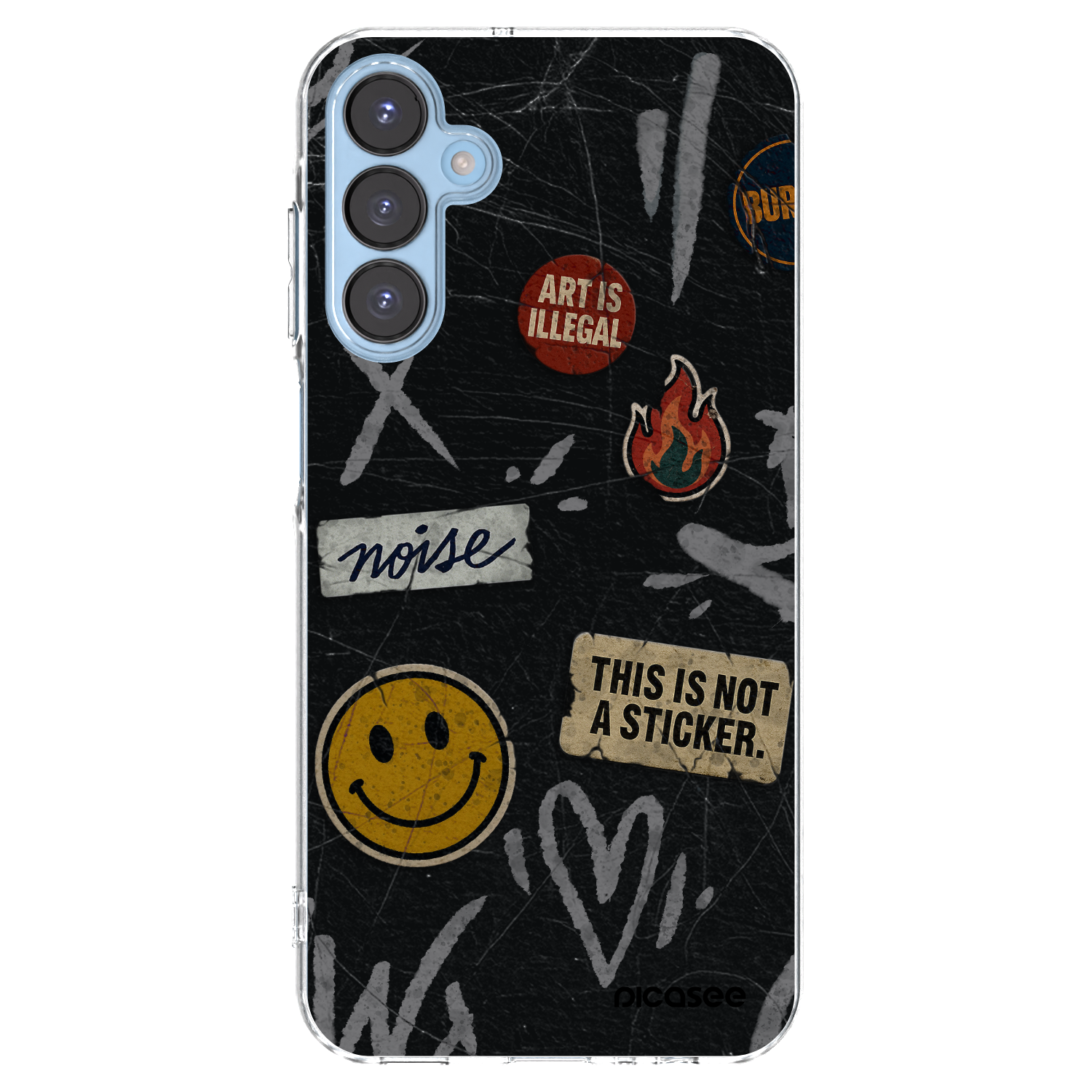 Picasee átlátszó szilikon tok az alábbi mobiltelefonokra Samsung Galaxy A15 A156B 5G - STICKERS x TAGS