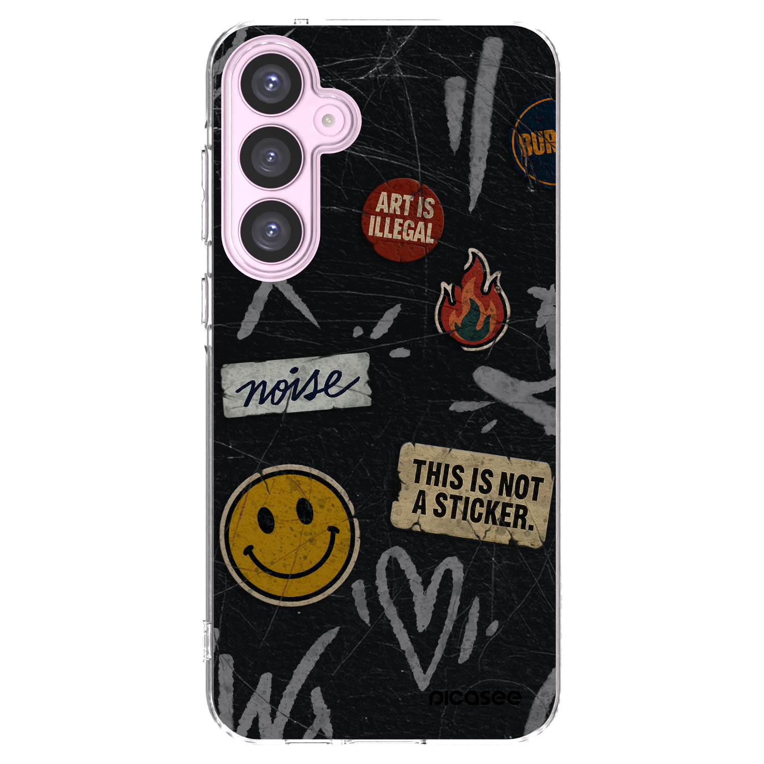 Picasee átlátszó szilikon tok az alábbi mobiltelefonokra Samsung Galaxy A55 5G A556B - STICKERS x TAGS
