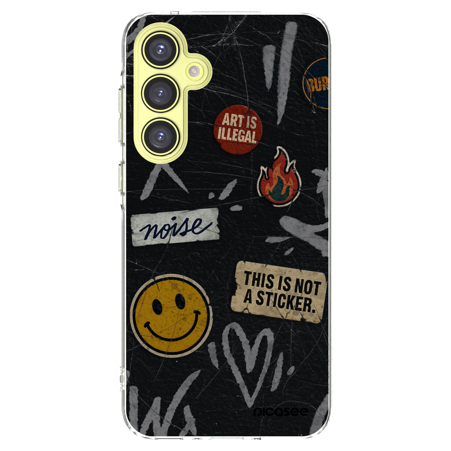 Picasee átlátszó szilikon tok az alábbi mobiltelefonokra Samsung Galaxy A35 5G A356B - STICKERS x TAGS