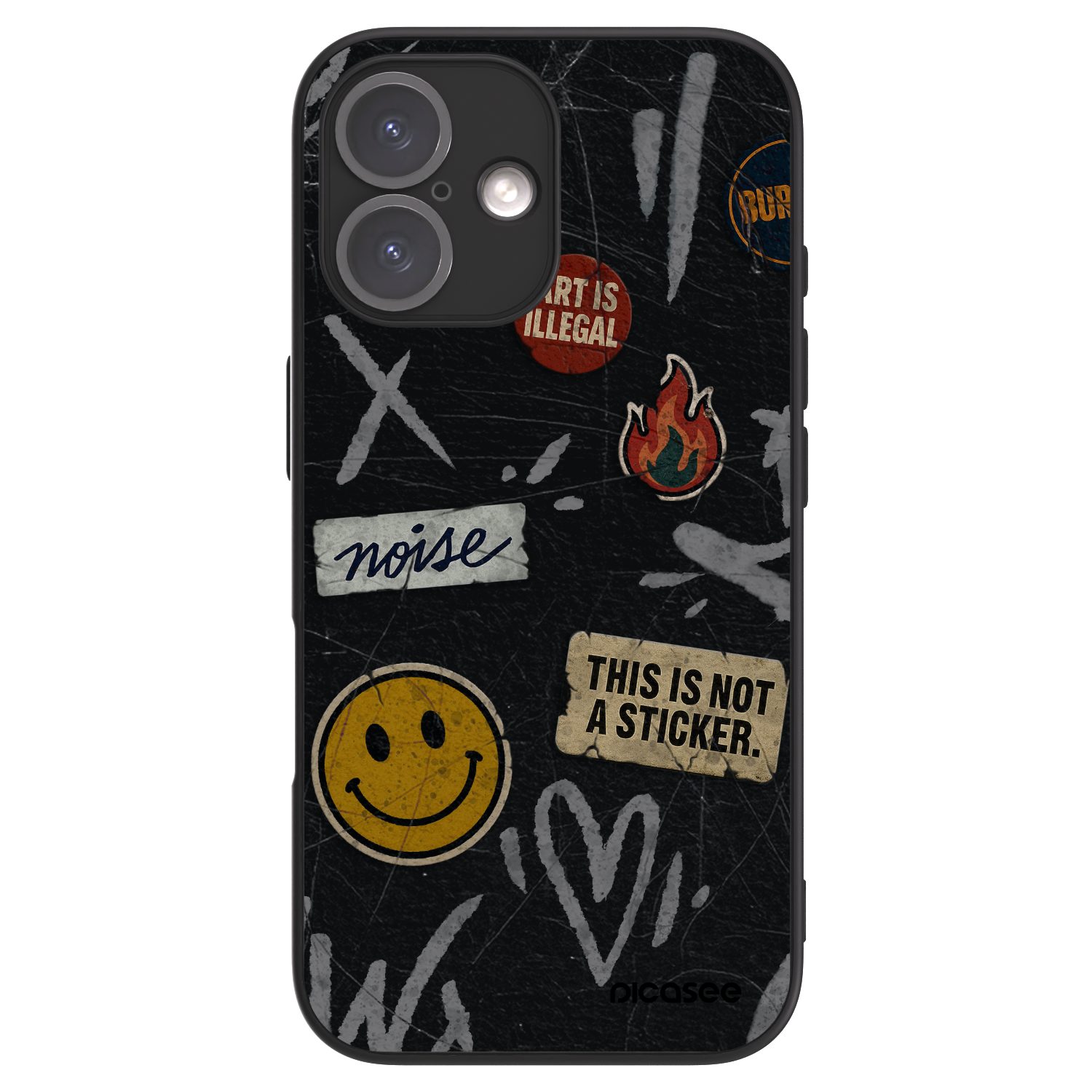 Picasee ULTIMATE CASE MagSafe Apple iPhone 16 - készülékre - STICKERS x TAGS