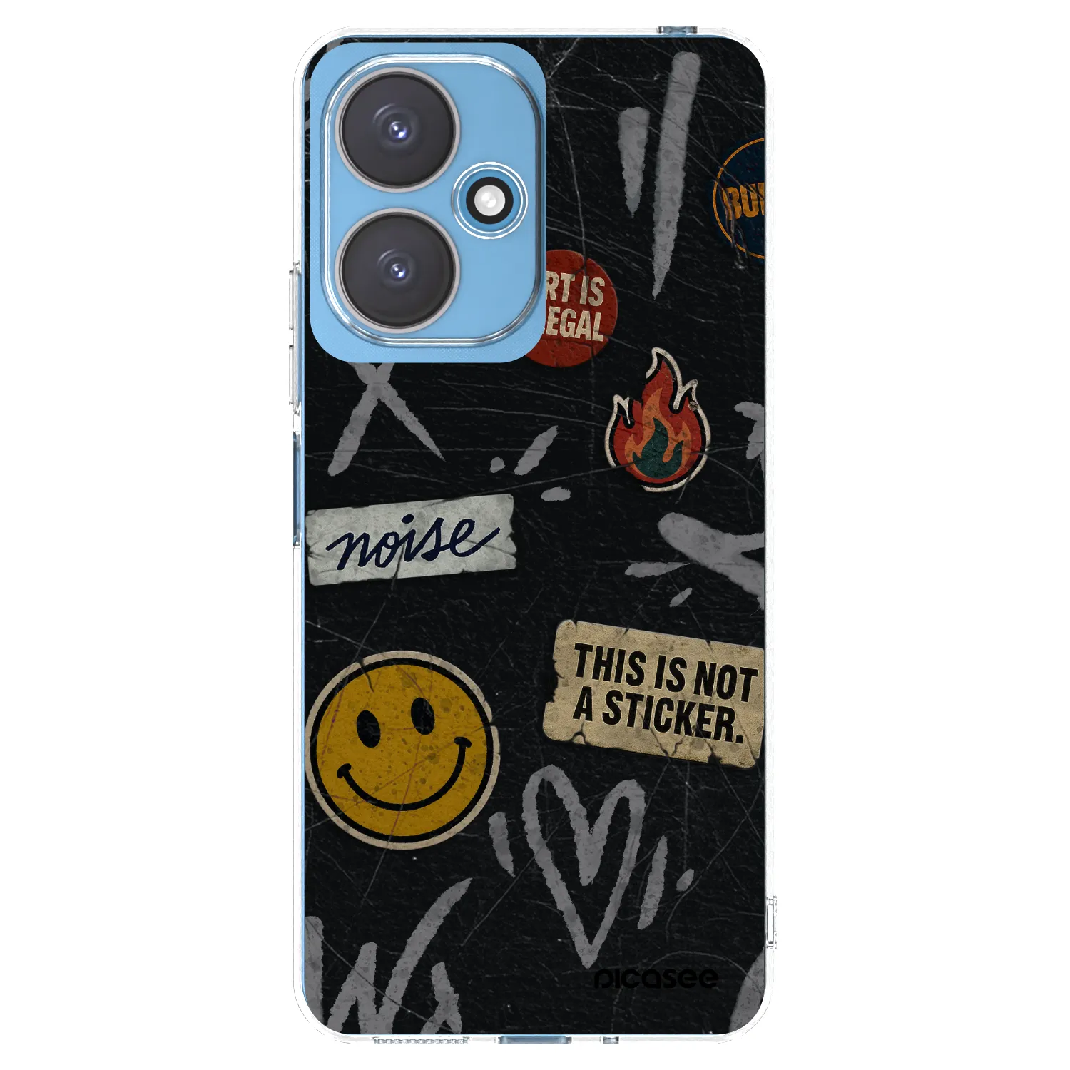 Picasee átlátszó szilikon tok az alábbi mobiltelefonokra Xiaomi Redmi 13C 5G - STICKERS x TAGS