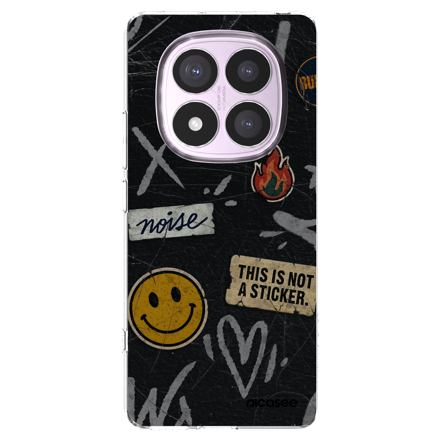 Picasee átlátszó szilikon tok az alábbi mobiltelefonokra Xiaomi Redmi Note 14 Pro 5G - STICKERS x TAGS