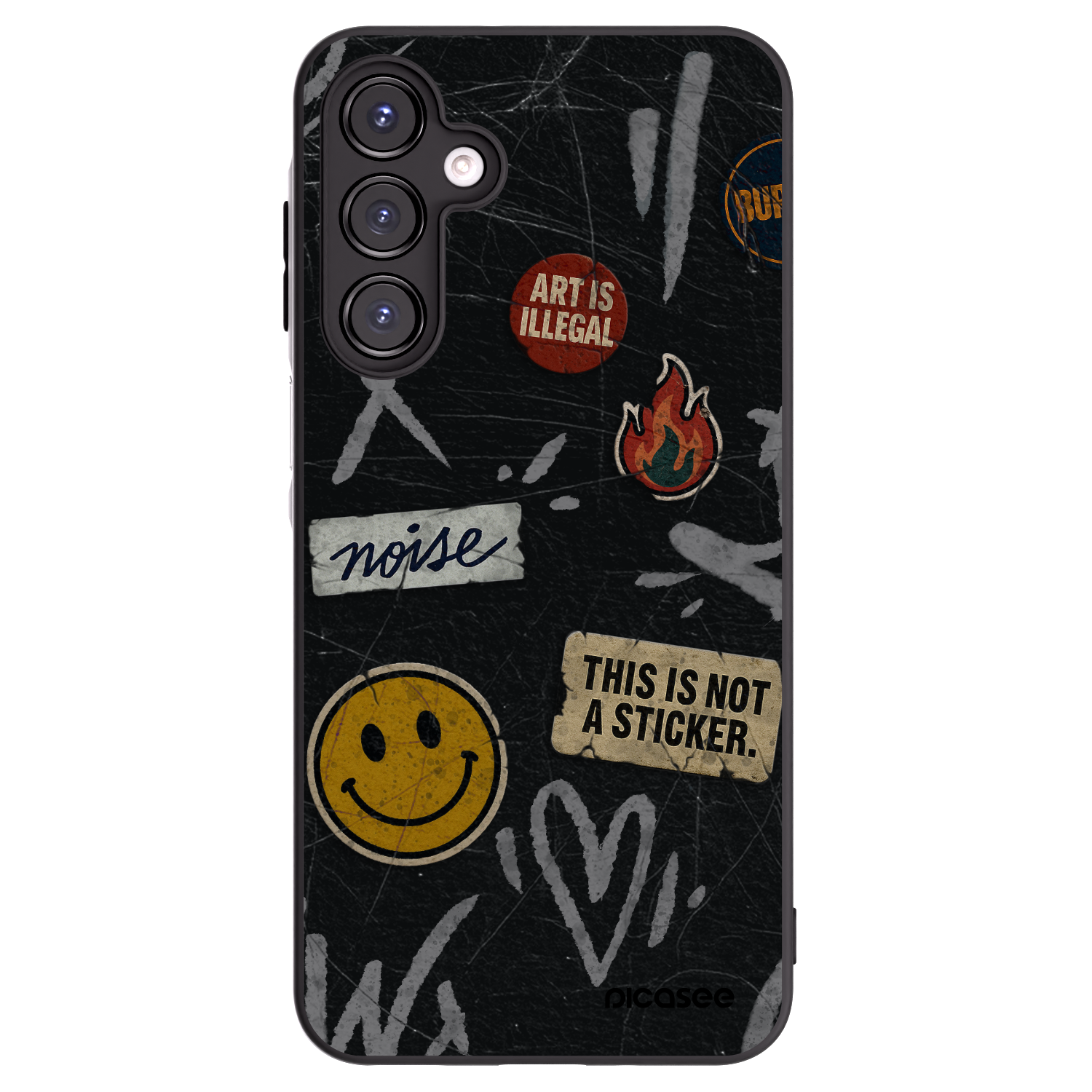 Picasee fekete szilikon tok az alábbi mobiltelefonokra Samsung Galaxy A16 5G - STICKERS x TAGS