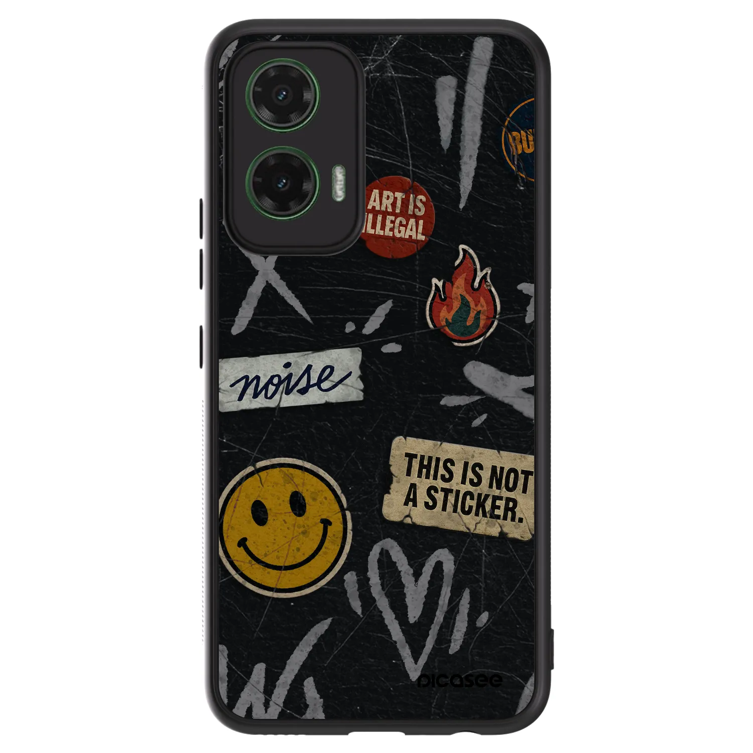 Picasee ULTIMATE CASE Motorola Moto G35 5G - készülékre - STICKERS x TAGS