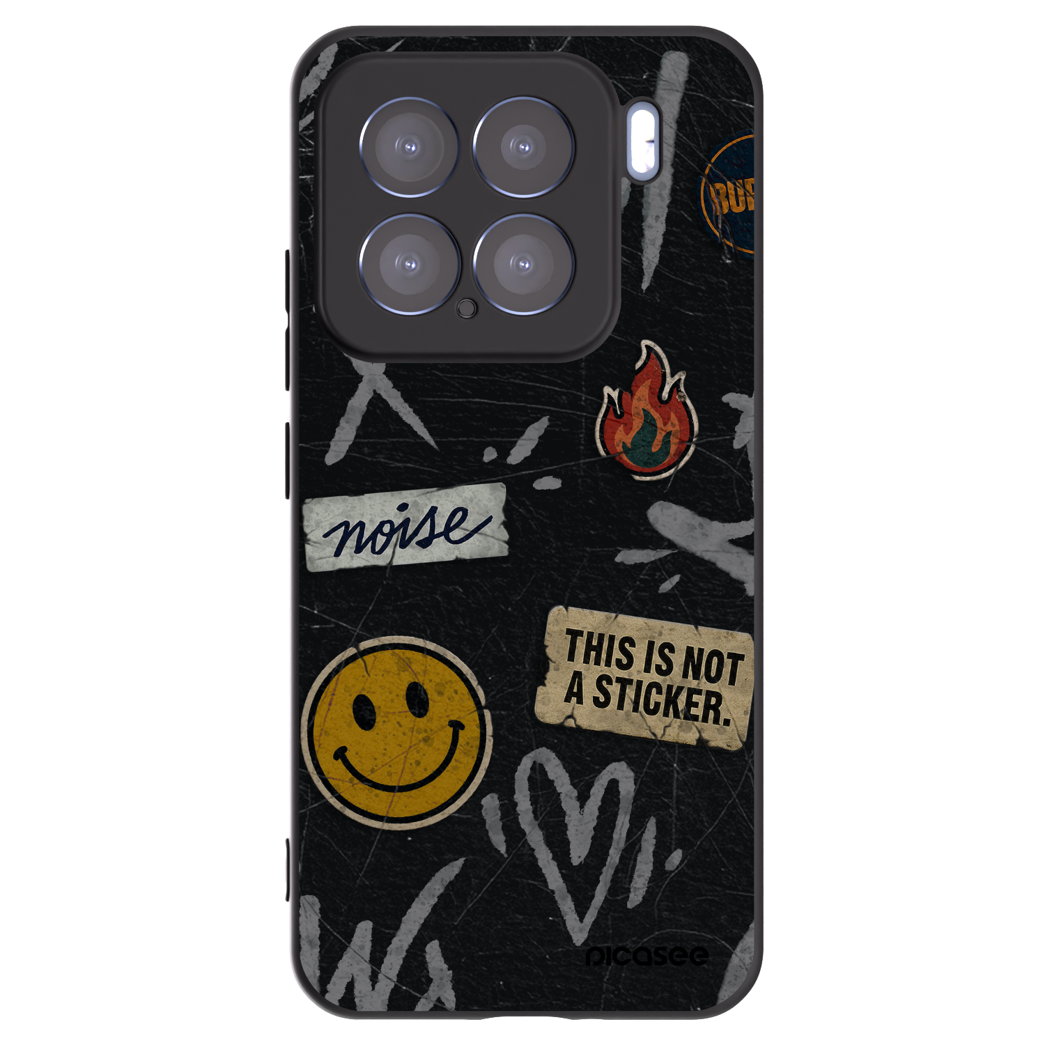 Picasee fekete szilikon tok az alábbi mobiltelefonokra Xiaomi 15 - STICKERS x TAGS