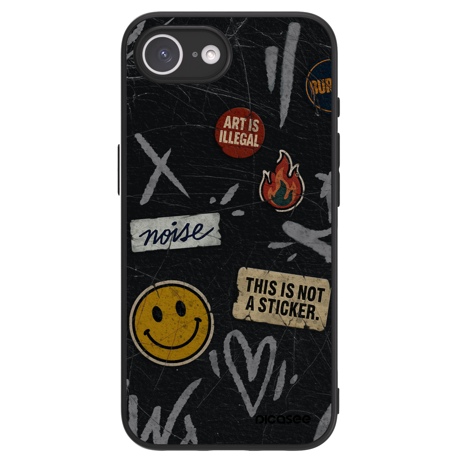 Picasee ULTIMATE CASE MagSafe Apple iPhone 16e - készülékre - STICKERS x TAGS