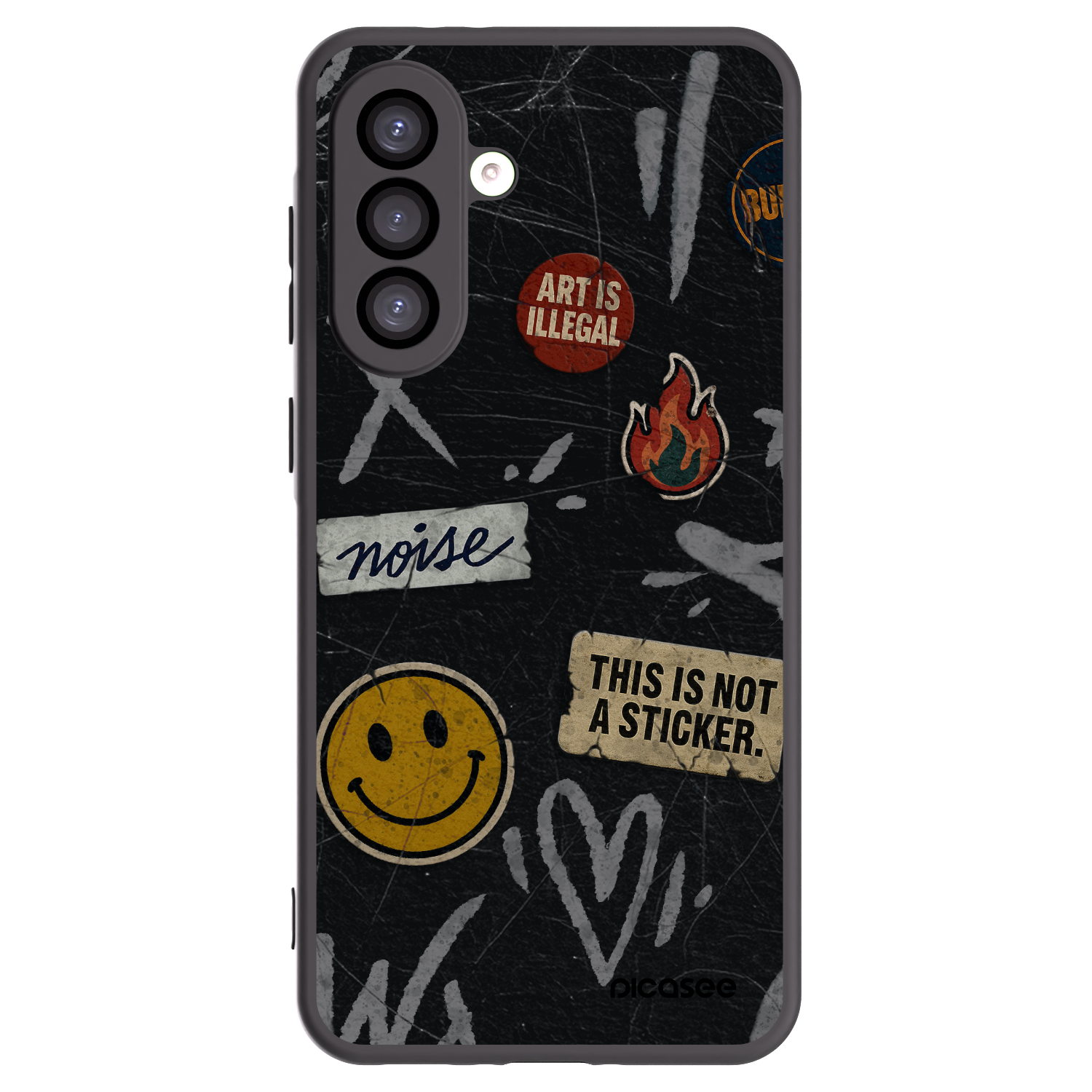 Picasee fekete szilikon tok az alábbi mobiltelefonokra Samsung Galaxy A26 5G A266B - STICKERS x TAGS