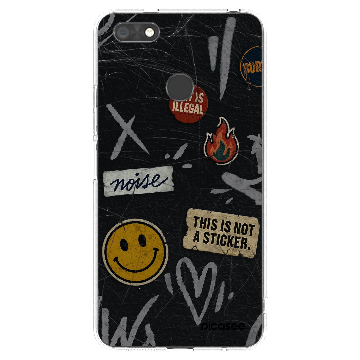 Picasee átlátszó szilikon tok az alábbi mobiltelefonokra Huawei P9 Lite Mini - STICKERS x TAGS