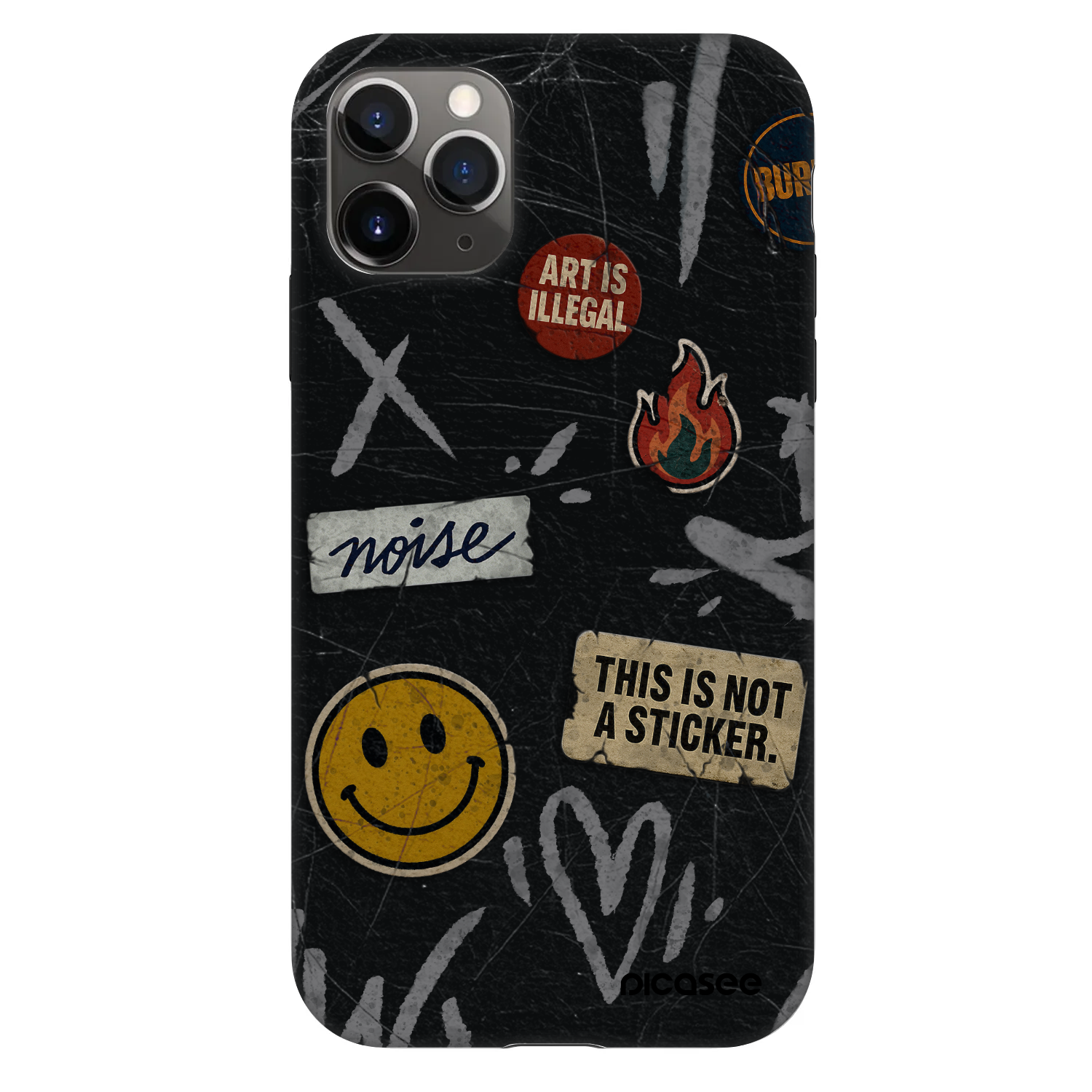 Picasee Fashion Case Apple iPhone 11 Pro - STICKERS x TAGS