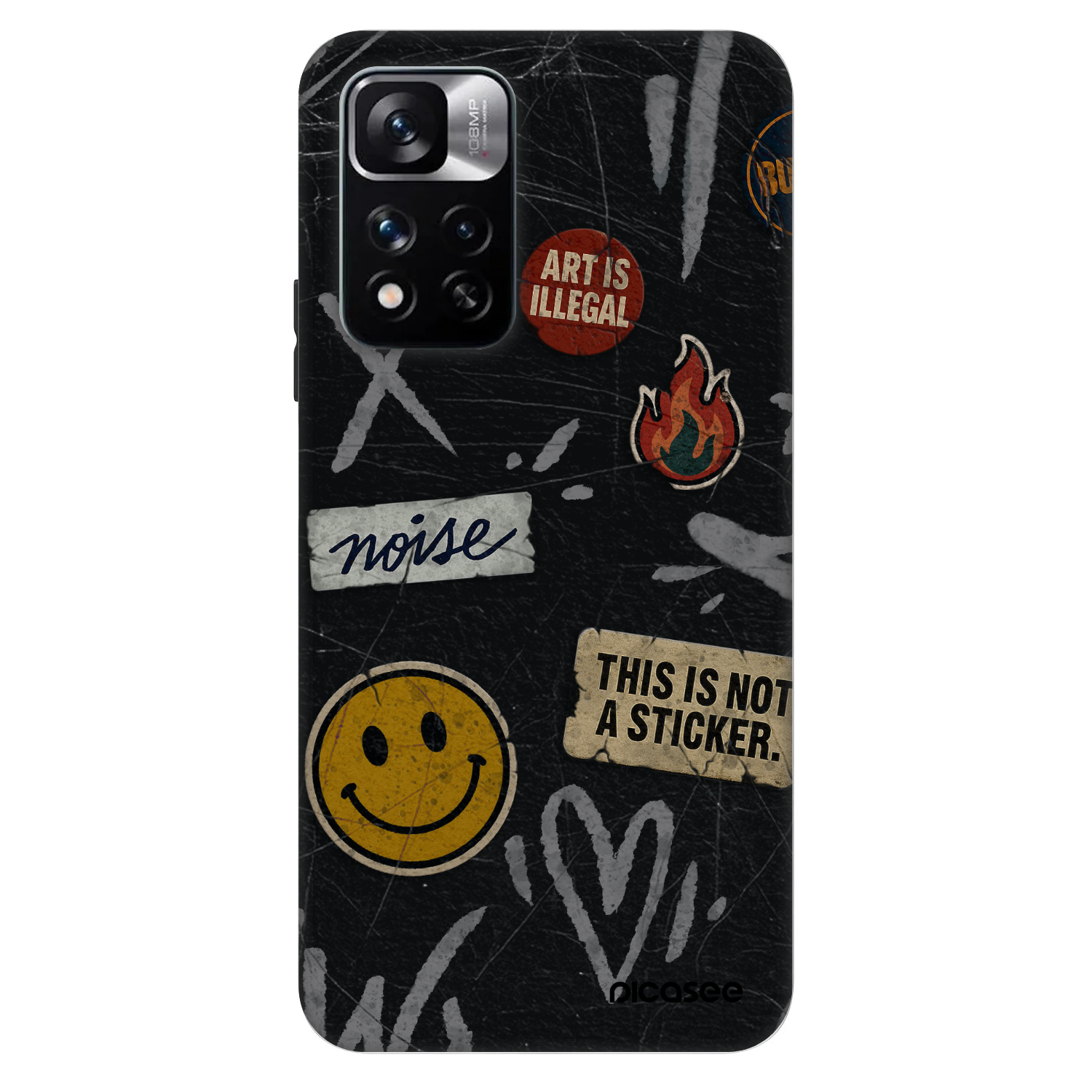 Picasee Fashion Case Xiaomi Redmi Note 11 Pro 5G - STICKERS x TAGS