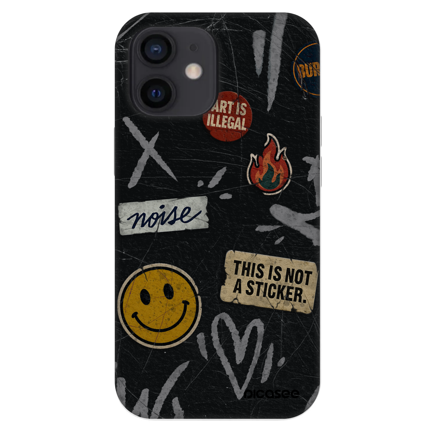 Picasee Fashion Case Apple iPhone 12 mini - STICKERS x TAGS