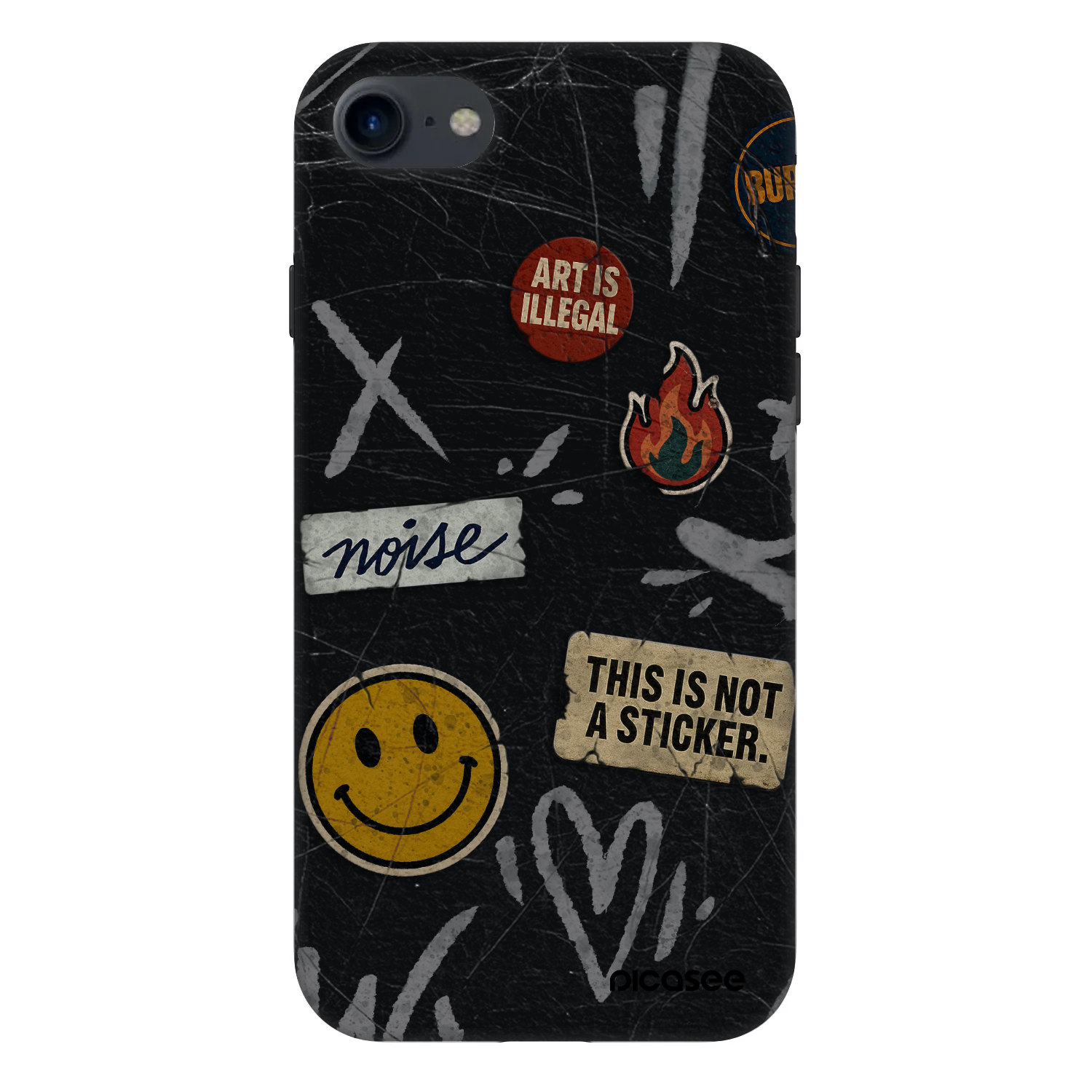 Picasee Fashion Case Apple iPhone 8 - STICKERS x TAGS