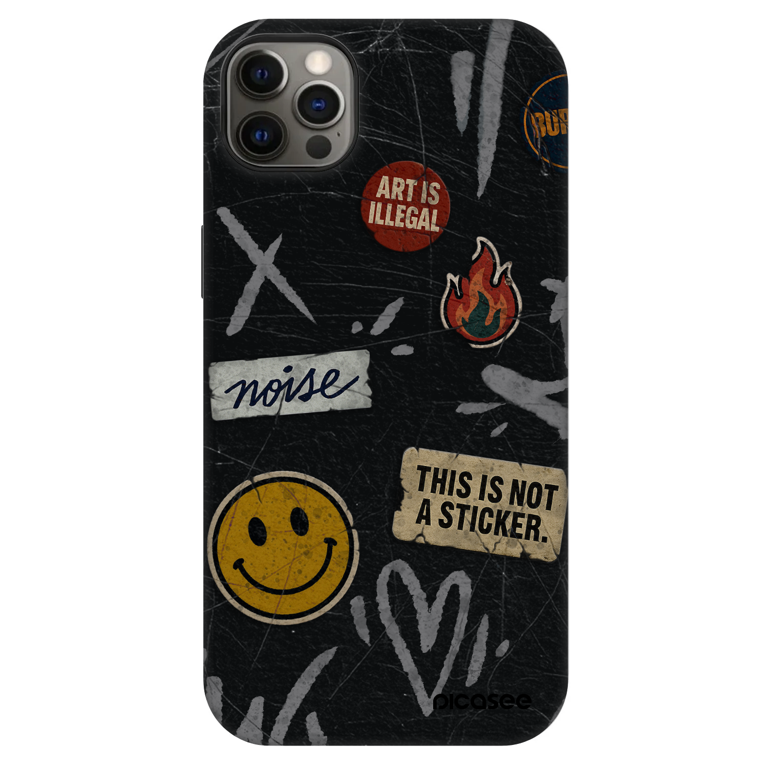 Picasee Fashion Case MagSafe Apple iPhone 12 Pro Max - STICKERS x TAGS