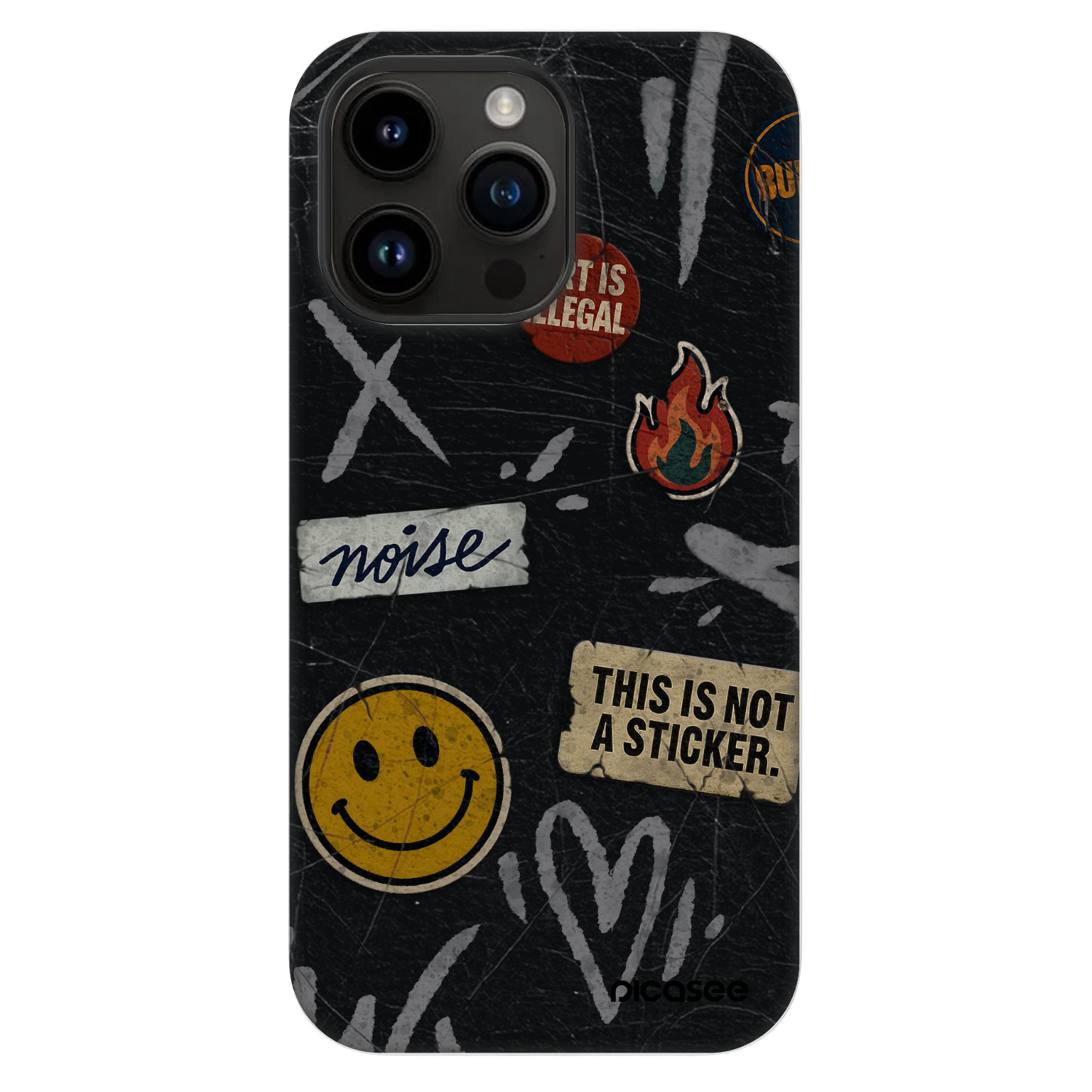 Picasee Fashion Case MagSafe Apple iPhone 14 Pro Max - STICKERS x TAGS