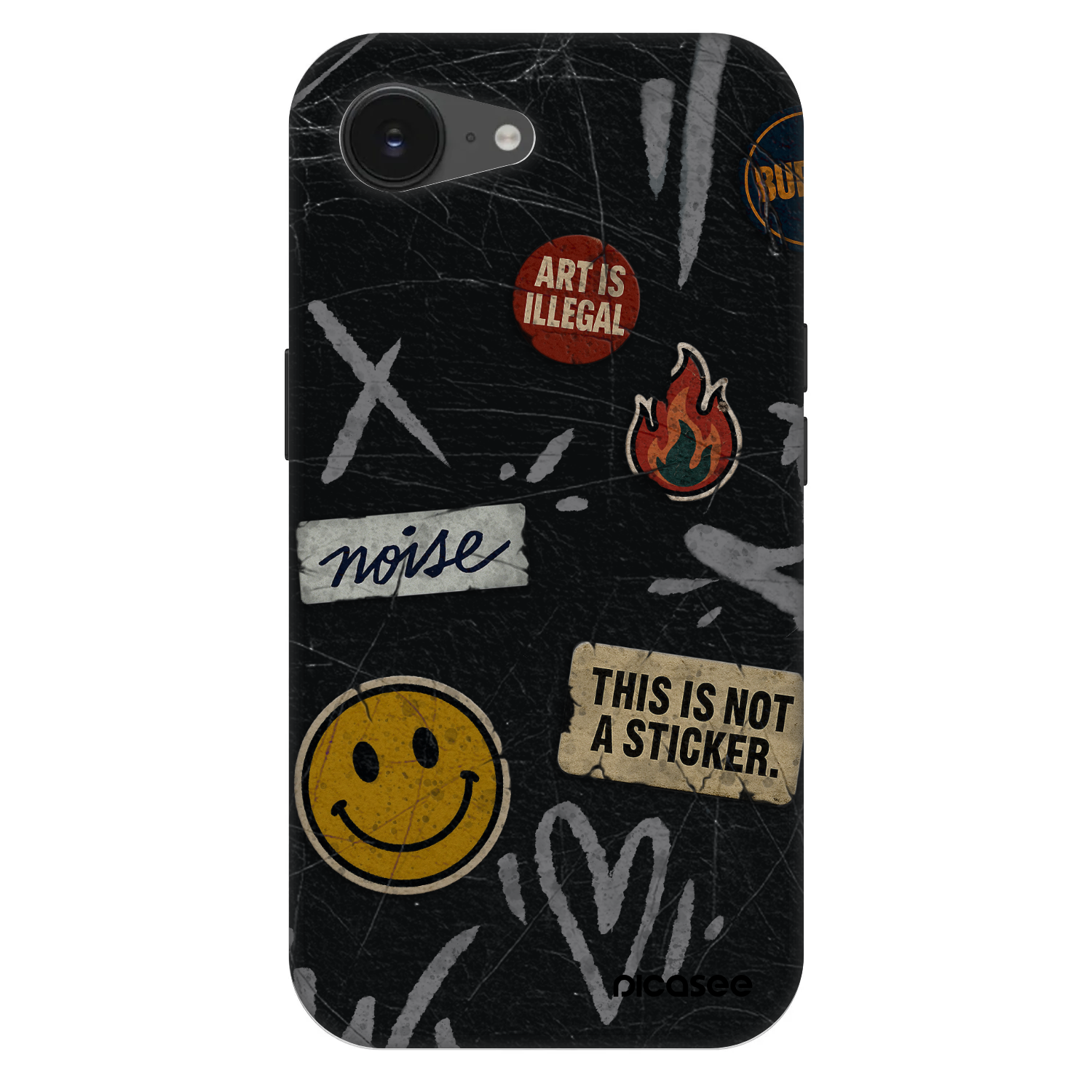 Picasee Fashion Case MagSafe Apple iPhone 16e - STICKERS x TAGS