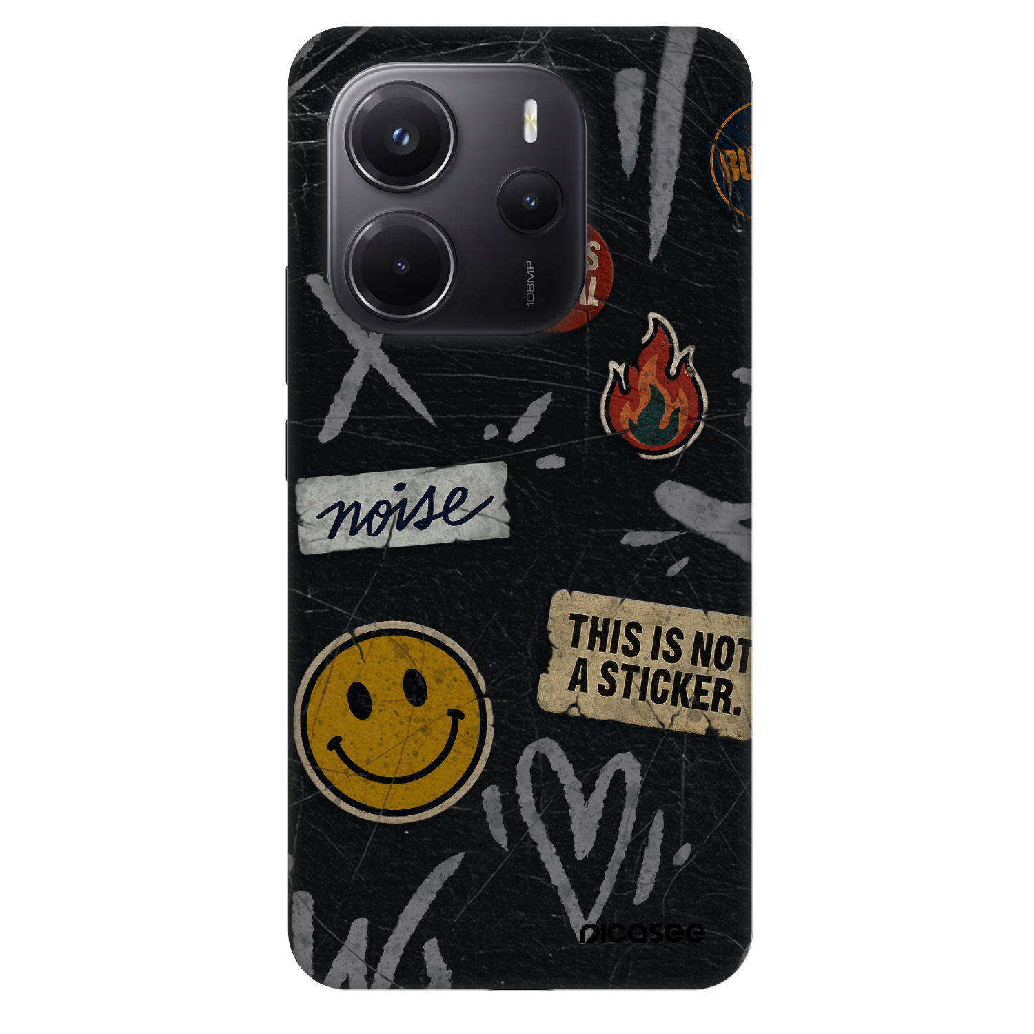 Picasee Fashion Case Xiaomi Redmi Note 14 4G - STICKERS x TAGS