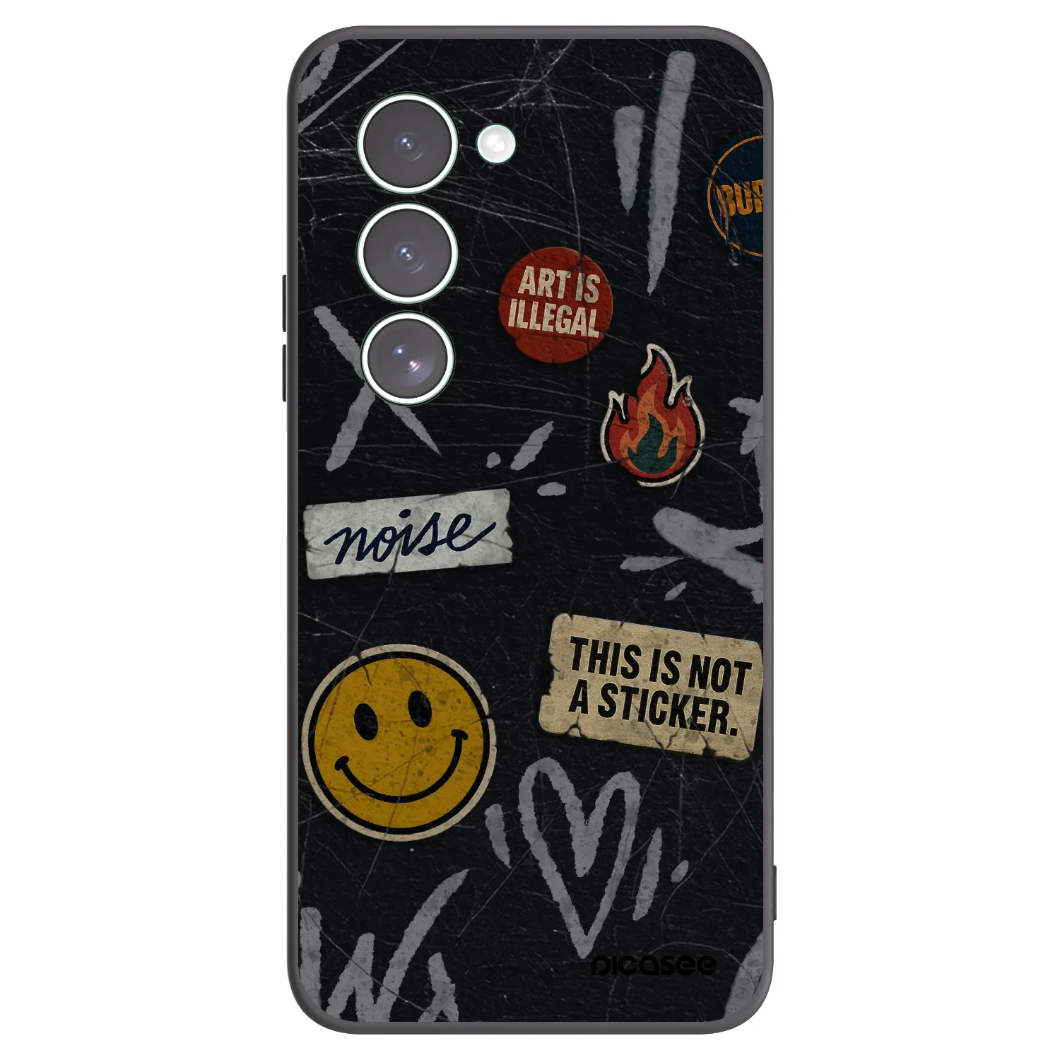 Picasee fekete szilikon tok az alábbi mobiltelefonokra Xiaomi Redmi 15 5G - STICKERS x TAGS