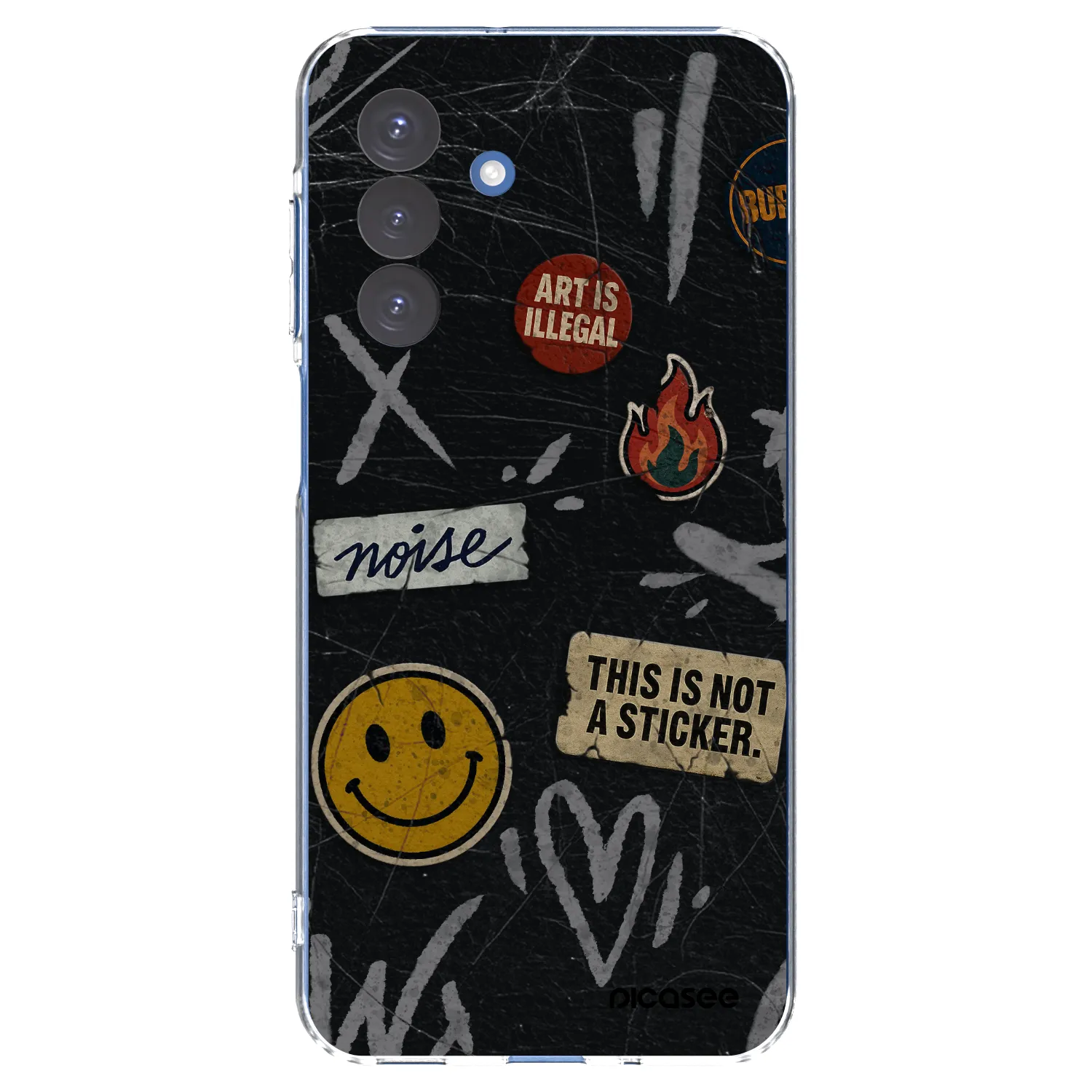 Picasee átlátszó szilikon tok az alábbi mobiltelefonokra Samsung Galaxy A17 5G - STICKERS x TAGS