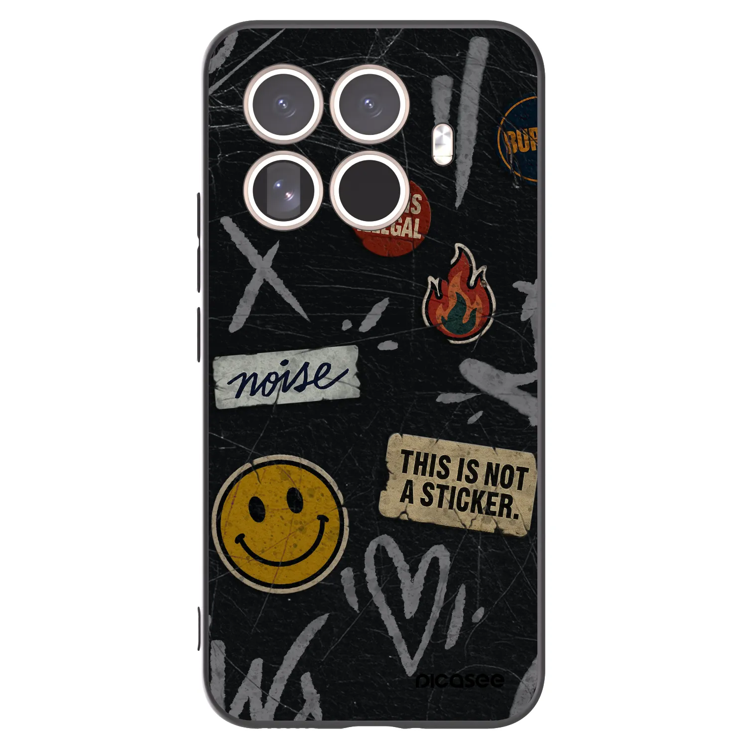 Picasee fekete szilikon tok az alábbi mobiltelefonokra Xiaomi 15T Pro - STICKERS x TAGS