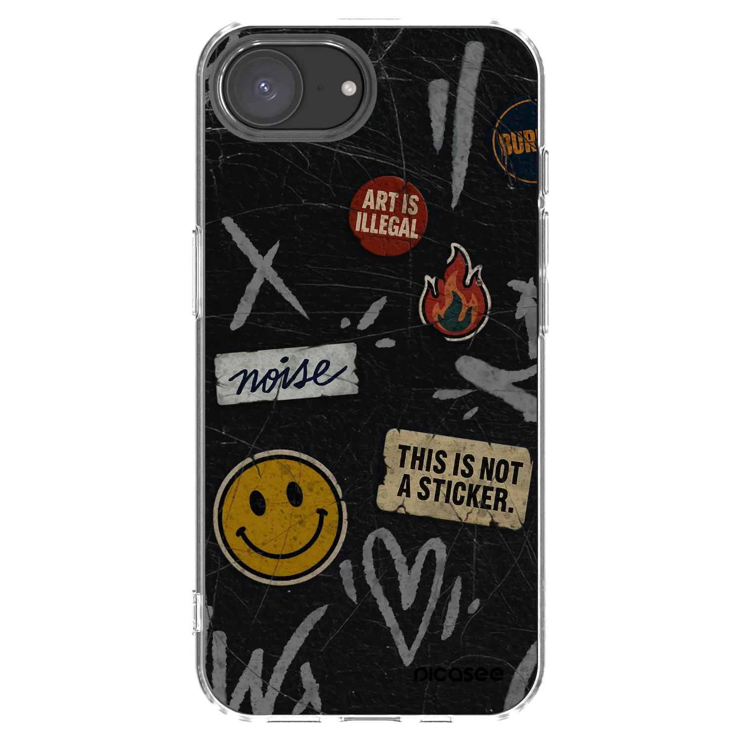 Picasee átlátszó szilikon tok az alábbi mobiltelefonokra Apple iPhone 17e - STICKERS x TAGS