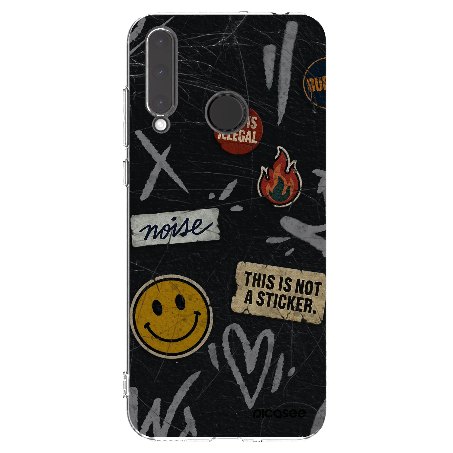 Picasee átlátszó szilikon tok az alábbi mobiltelefonokra Honor 20 Lite - STICKERS x TAGS