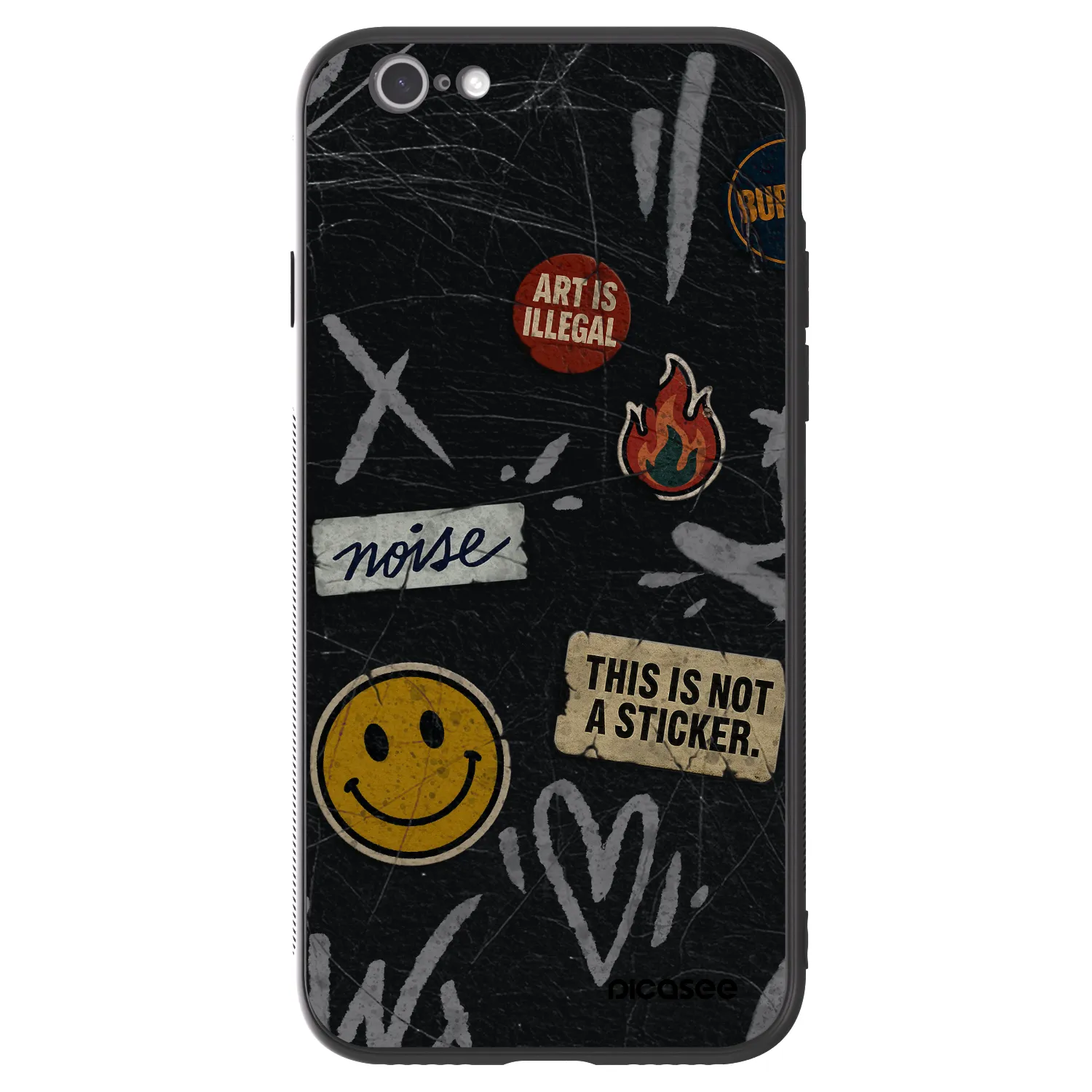 Picasee ULTIMATE CASE Apple iPhone 6/6S - készülékre - STICKERS x TAGS