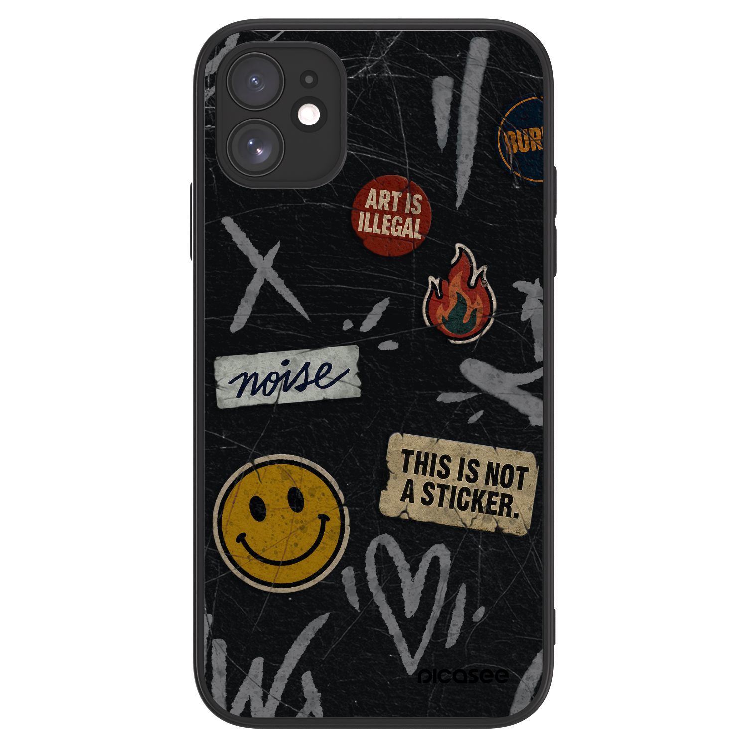 Picasee ULTIMATE CASE Apple iPhone 11 - készülékre - STICKERS x TAGS