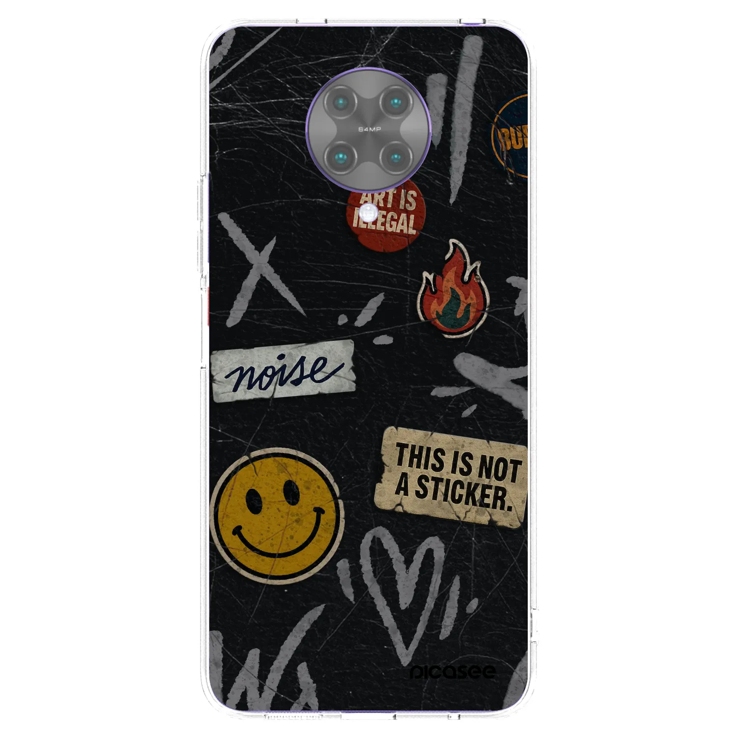 Picasee átlátszó szilikon tok az alábbi mobiltelefonokra Xiaomi Poco F2 Pro - STICKERS x TAGS