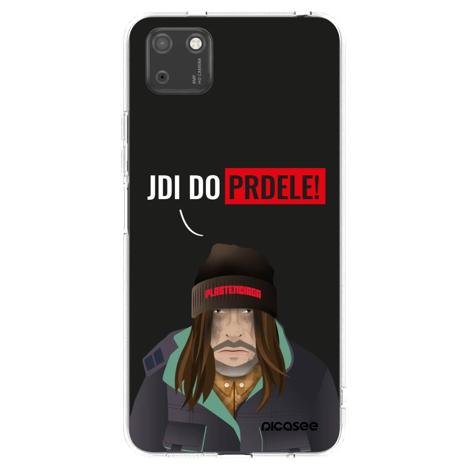 Picasee átlátszó szilikon tok az alábbi mobiltelefonokra Huawei Y5P - Bezďák