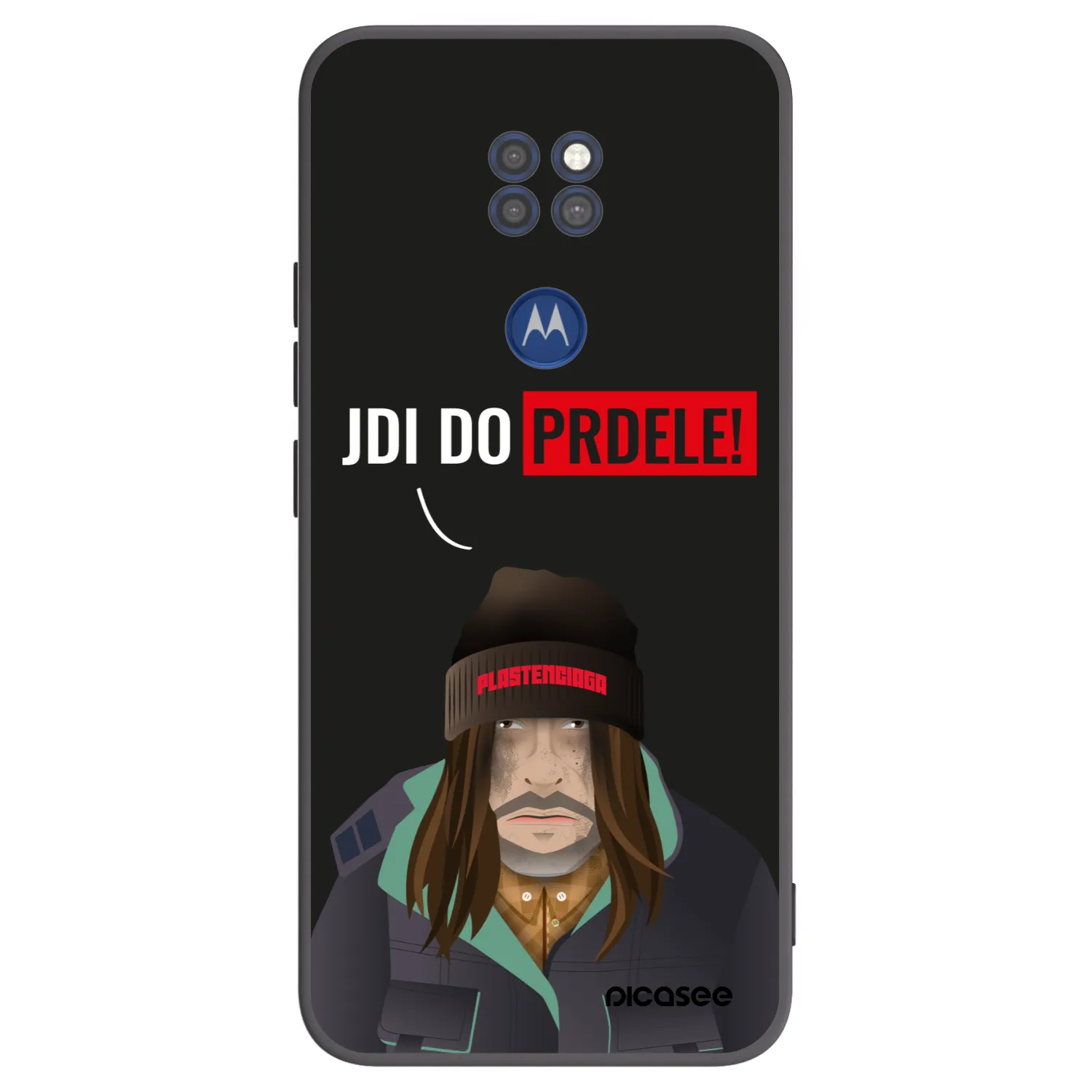Picasee fekete szilikon tok az alábbi mobiltelefonokra Motorola Moto G9 Play - Bezďák