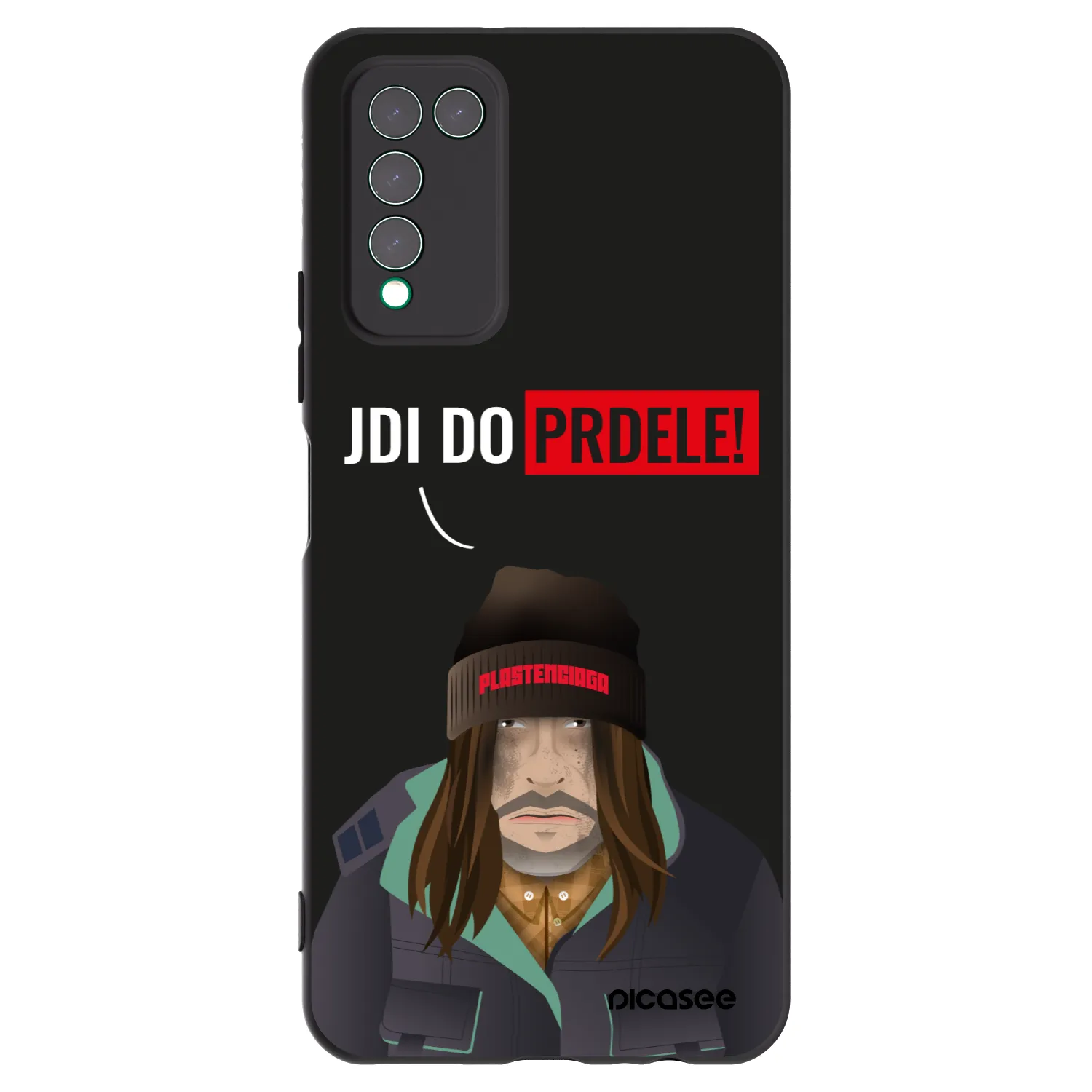 Picasee fekete szilikon tok az alábbi mobiltelefonokra Honor 10X Lite - Bezďák