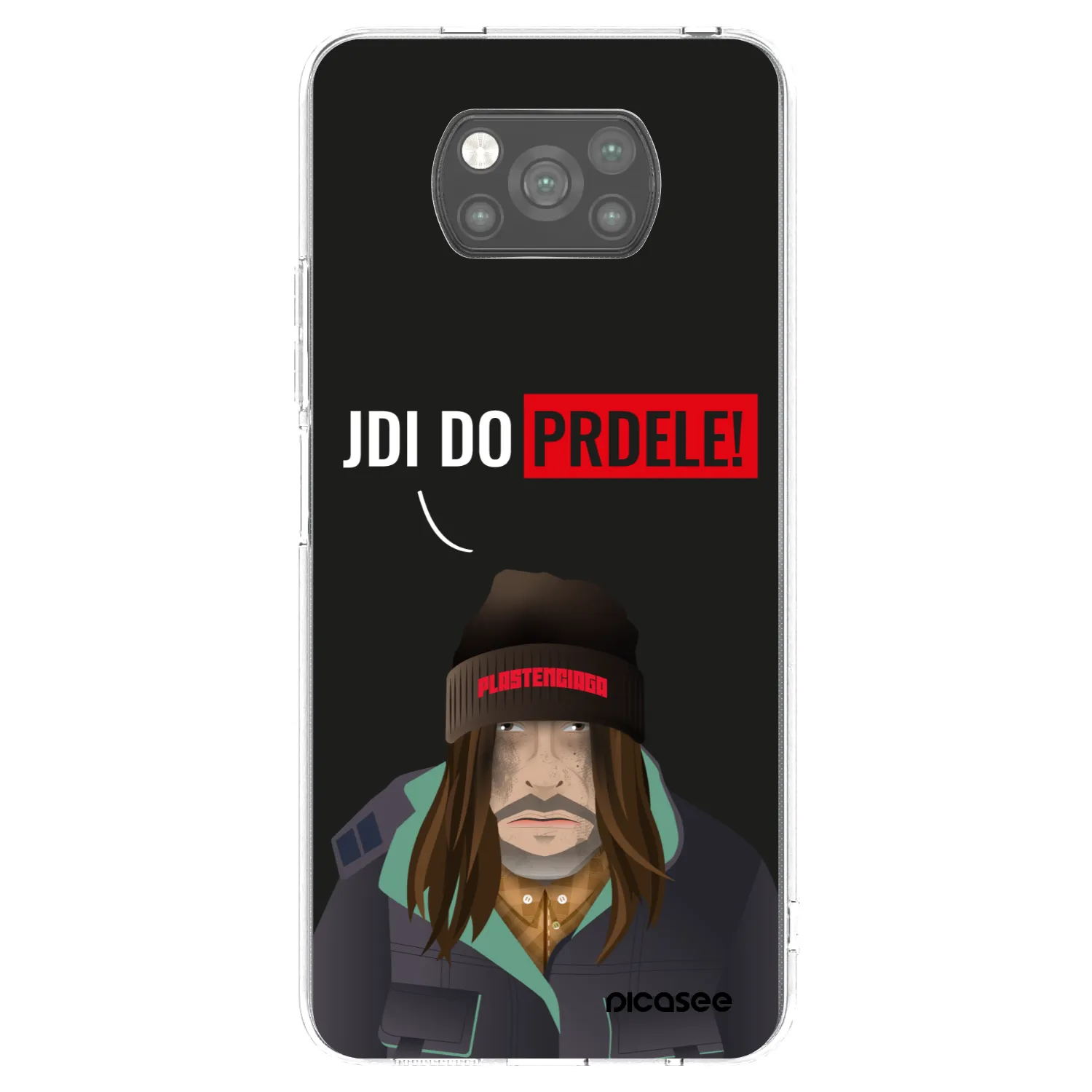 Picasee fekete szilikon tok az alábbi mobiltelefonokra Xiaomi Poco X3 Pro - Bezďák