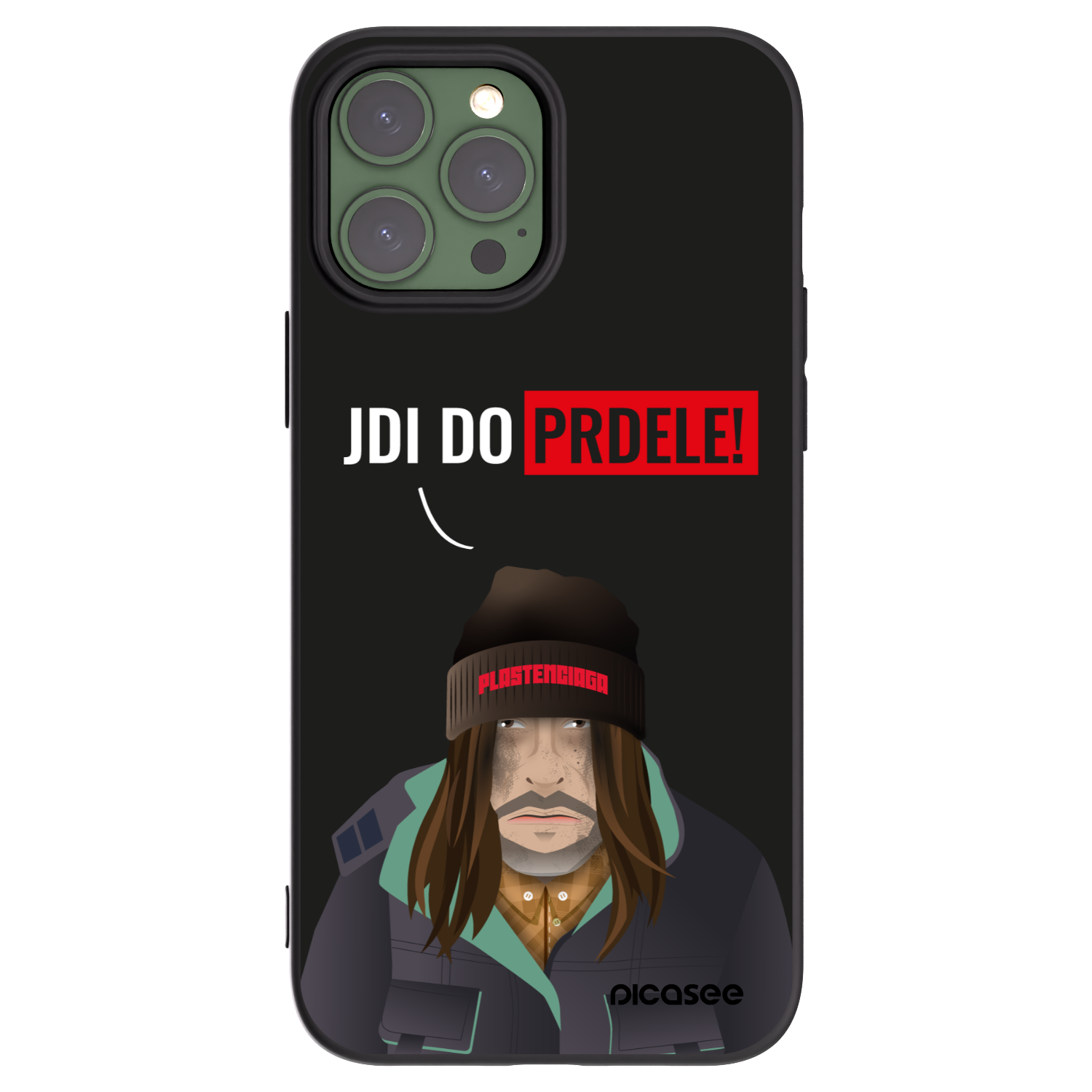 Picasee fekete szilikon tok az alábbi mobiltelefonokra Apple iPhone 13 Pro Max - Bezďák