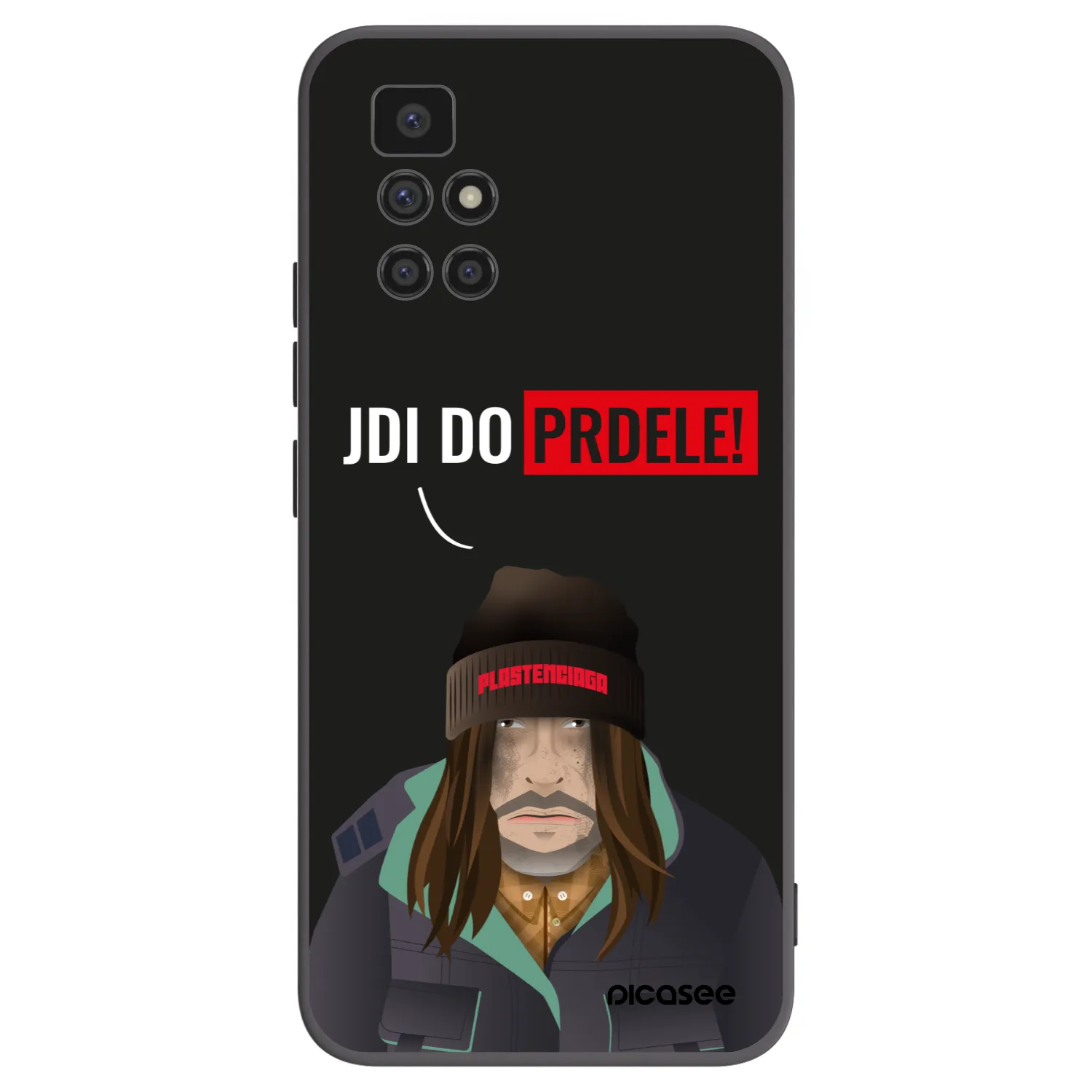 Picasee fekete szilikon tok az alábbi mobiltelefonokra Xiaomi Redmi 10 - Bezďák