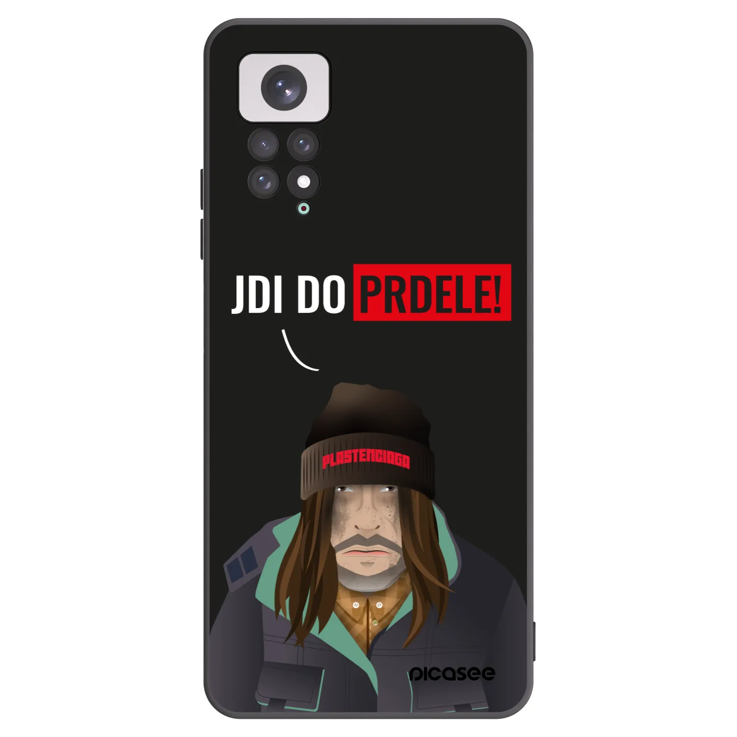 Picasee fekete szilikon tok az alábbi mobiltelefonokra Xiaomi Redmi Note 11 - Bezďák