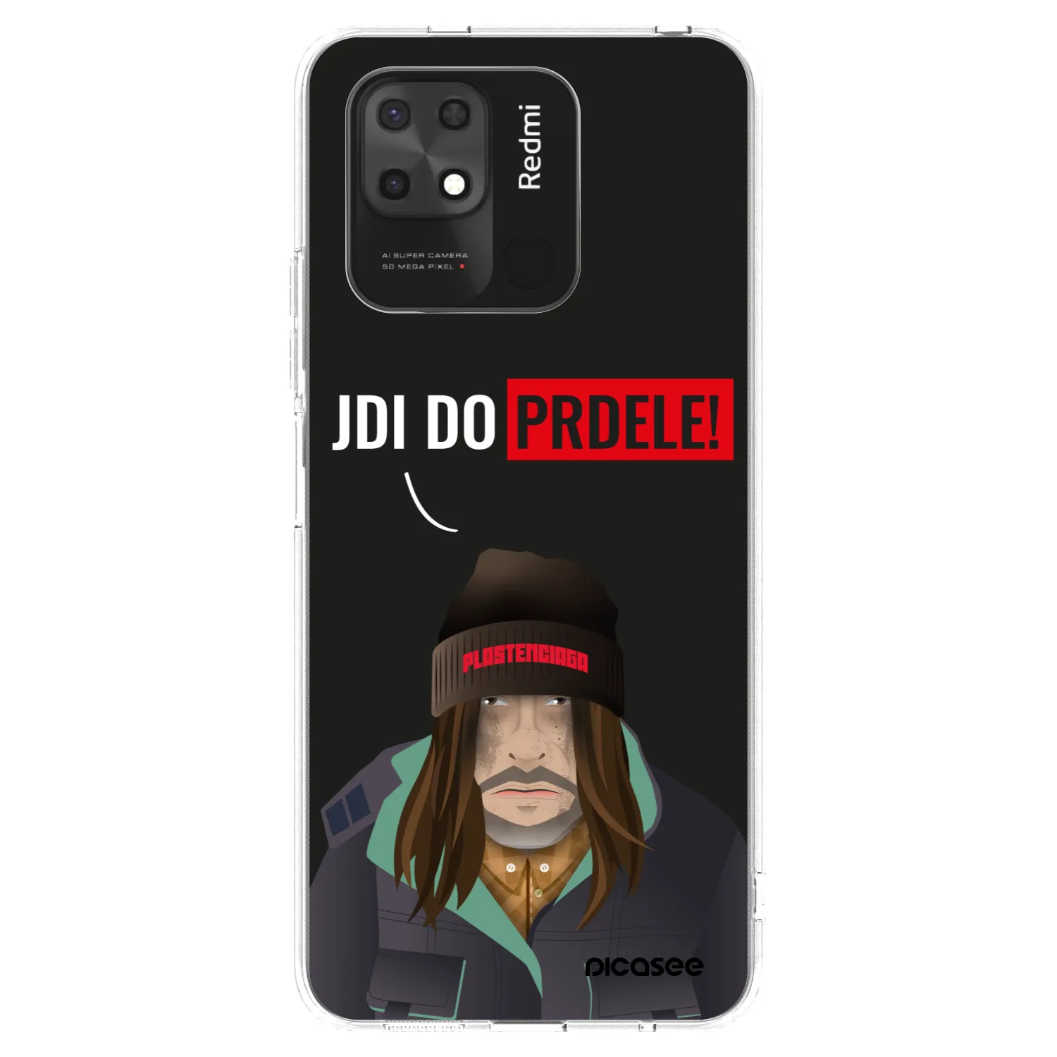 Picasee átlátszó szilikon tok az alábbi mobiltelefonokra Xiaomi Redmi 10C - Bezďák