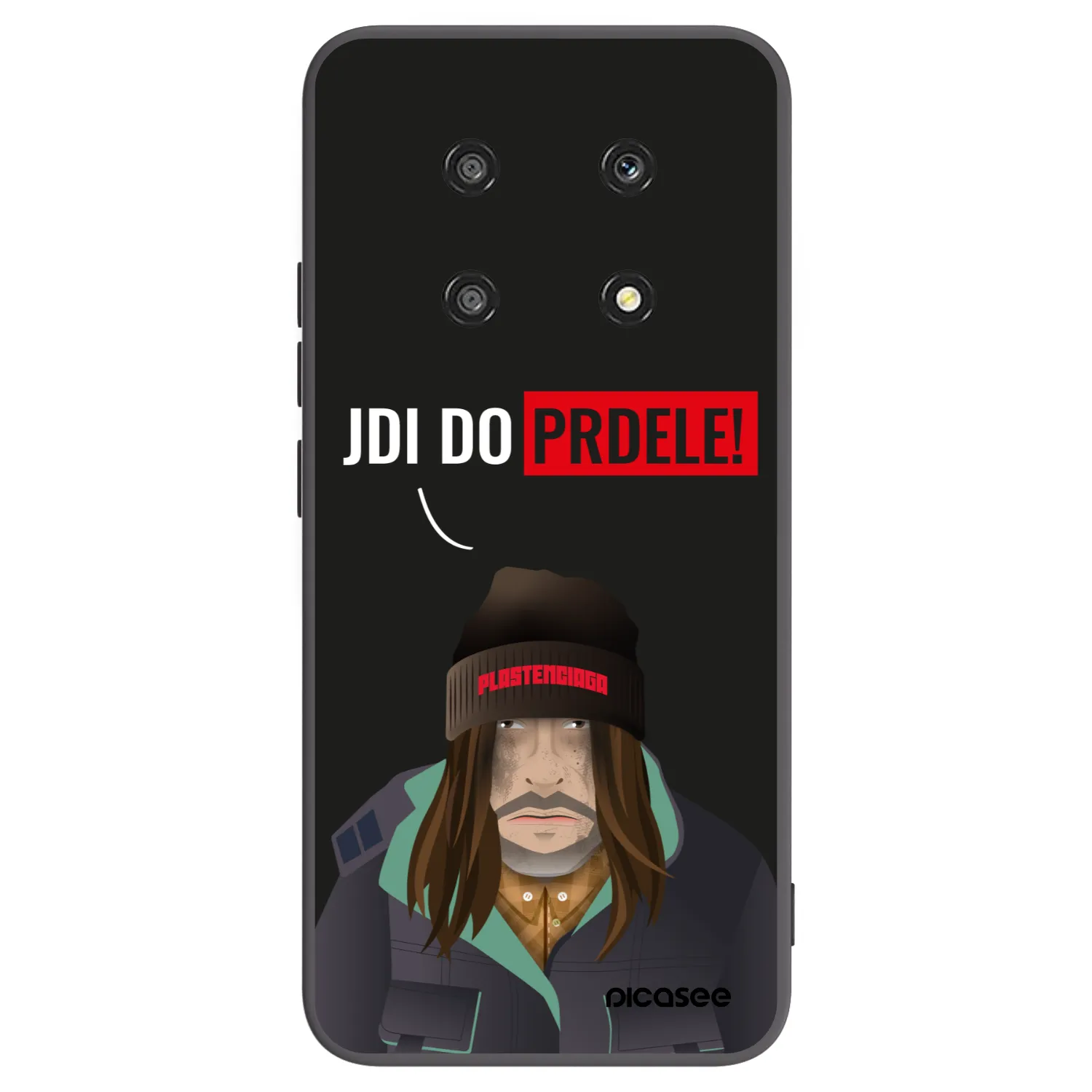 Picasee fekete szilikon tok az alábbi mobiltelefonokra Honor Magic4 Lite 5G - Bezďák