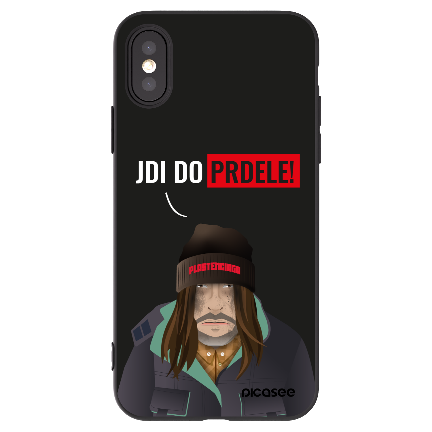 Picasee fekete szilikon tok az alábbi mobiltelefonokra Apple iPhone X/XS - Bezďák