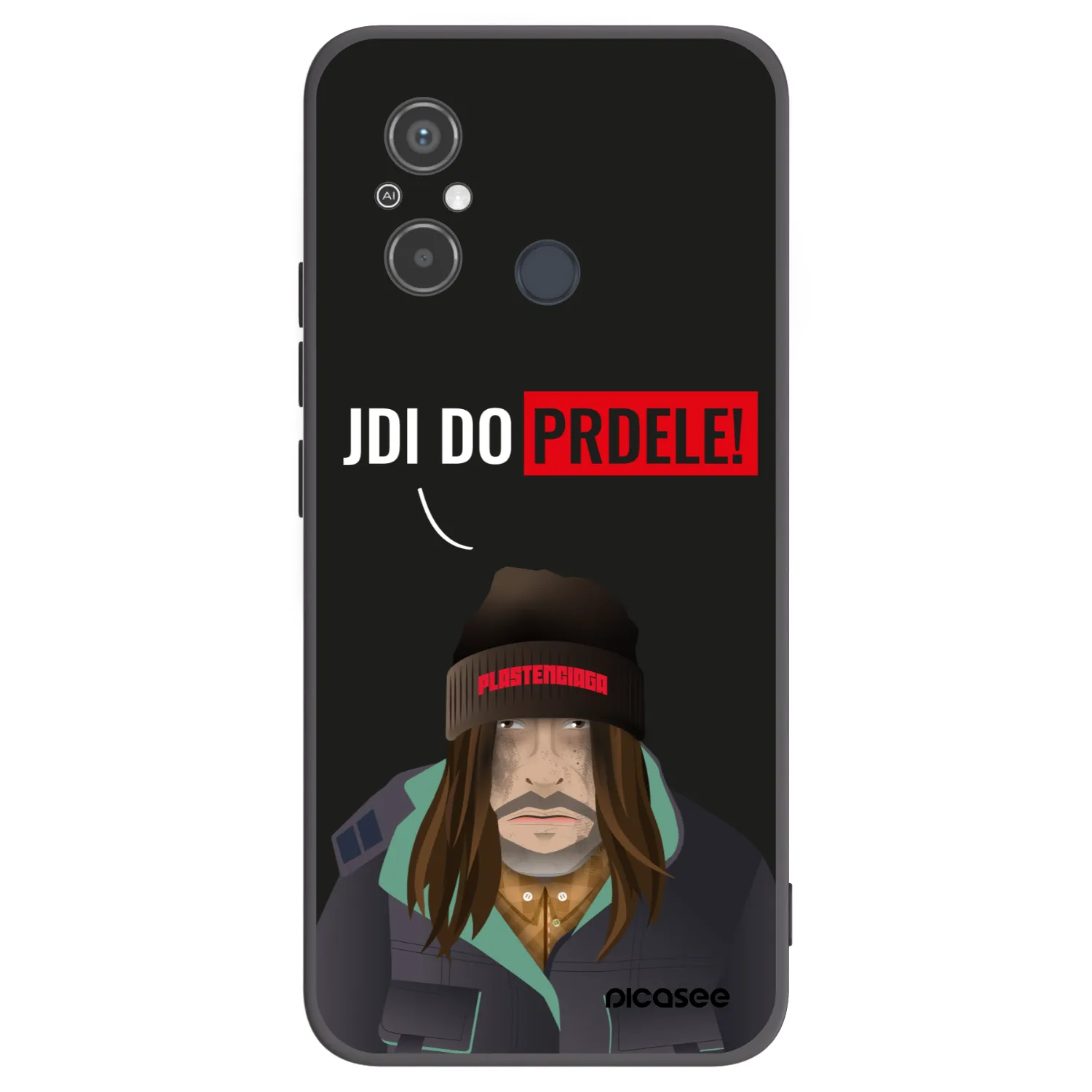 Picasee fekete szilikon tok az alábbi mobiltelefonokra Xiaomi Redmi 12C - Bezďák