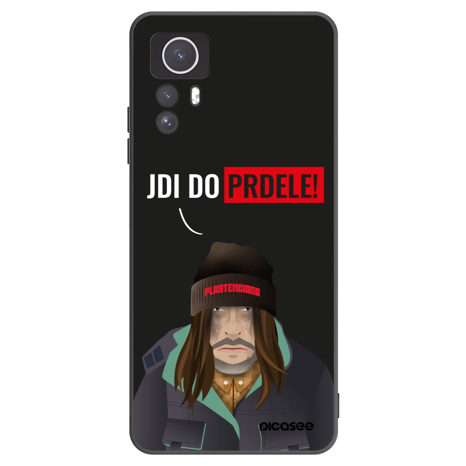 Picasee fekete szilikon tok az alábbi mobiltelefonokra Xiaomi Redmi Note 12S - Bezďák