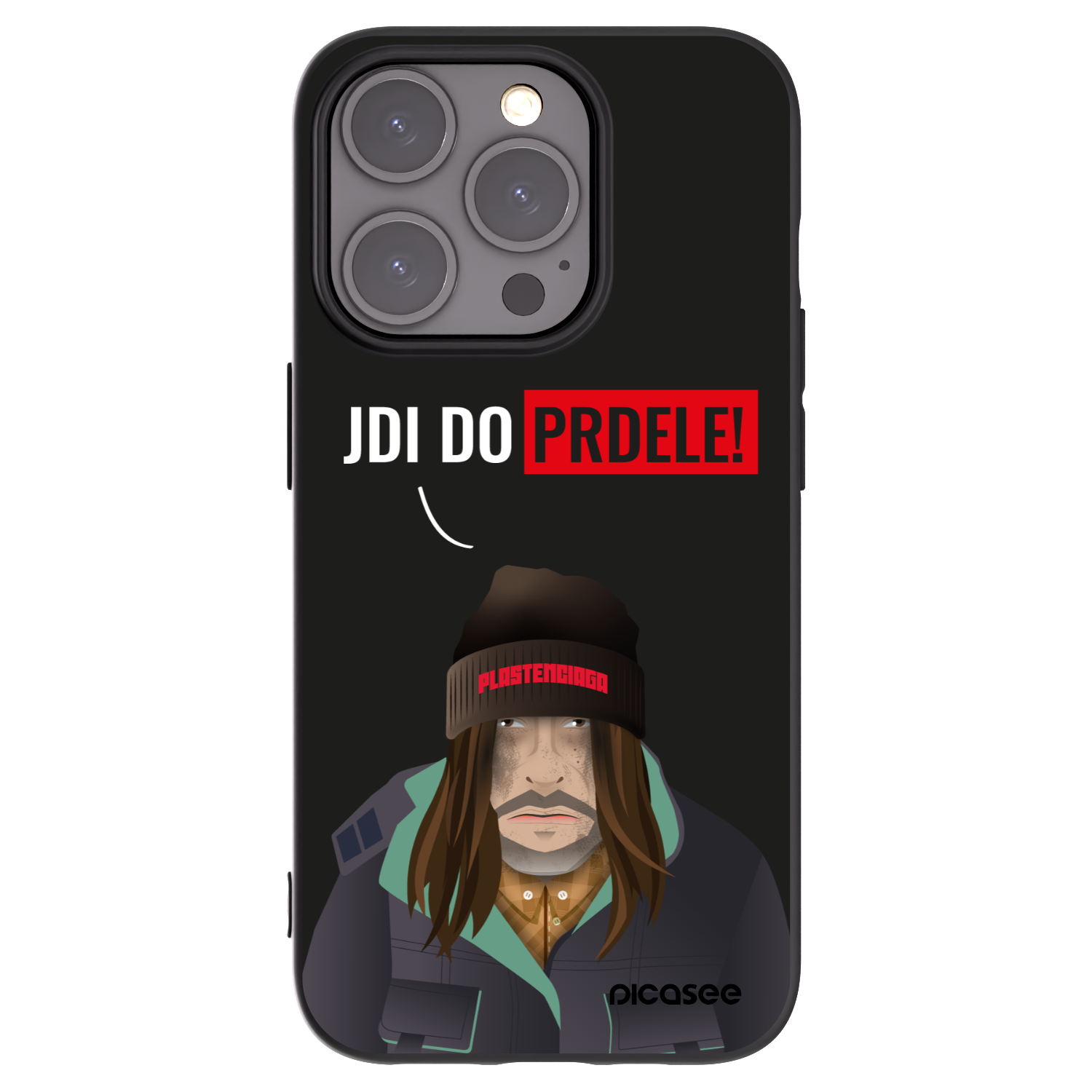Picasee fekete szilikon tok az alábbi mobiltelefonokra Apple iPhone 15 Pro - Bezďák