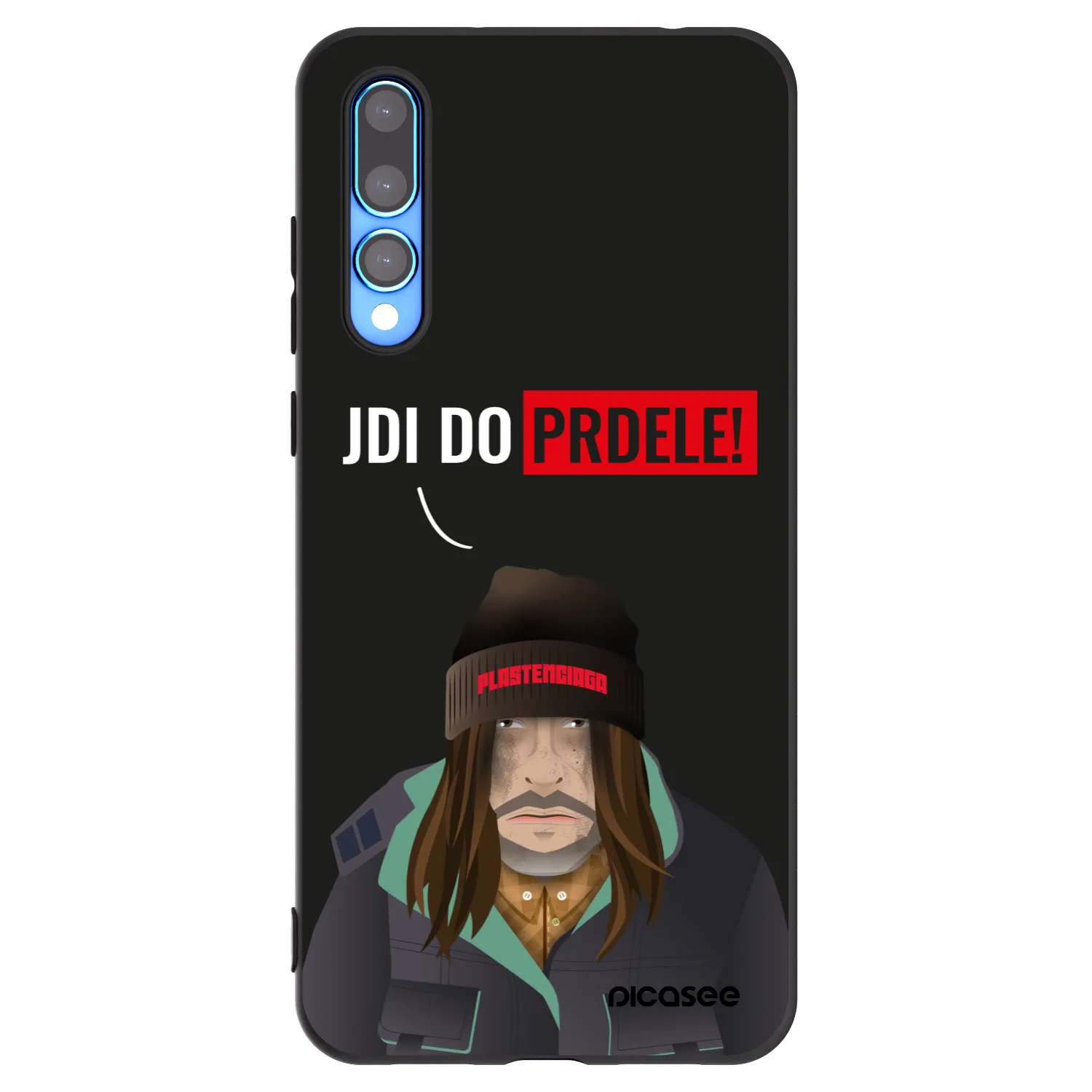 Picasee fekete szilikon tok az alábbi mobiltelefonokra Huawei P20 Pro - Bezďák