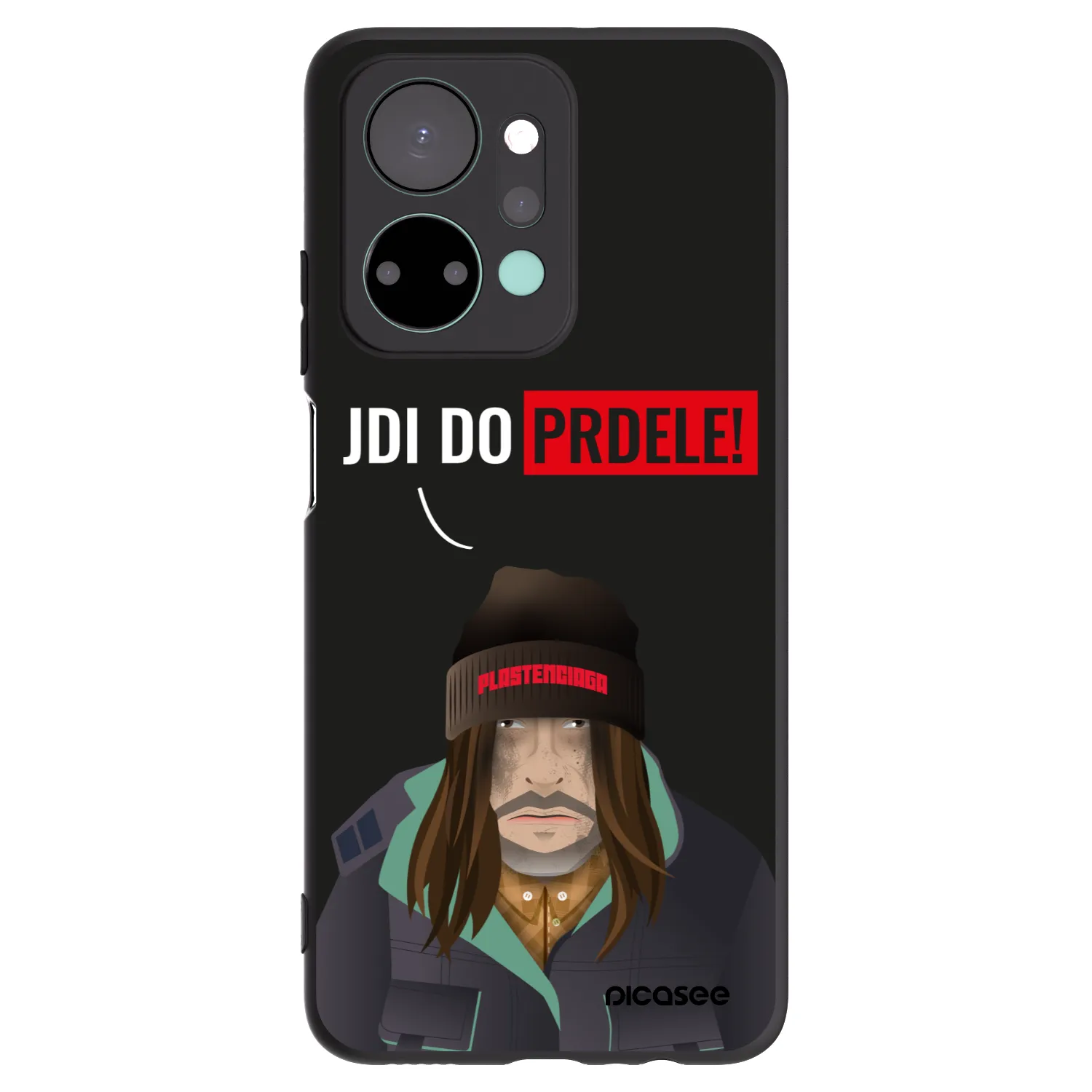 Picasee fekete szilikon tok az alábbi mobiltelefonokra Honor X7a - Bezďák