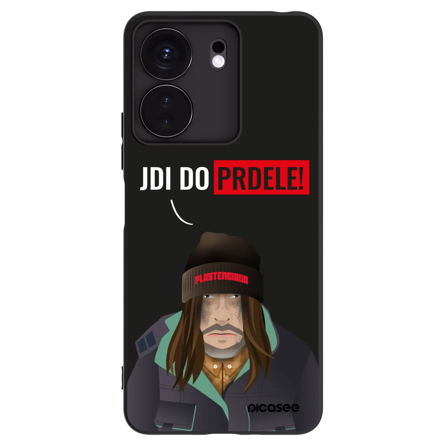 Picasee fekete szilikon tok az alábbi mobiltelefonokra Xiaomi Redmi 13C 4G - Bezďák