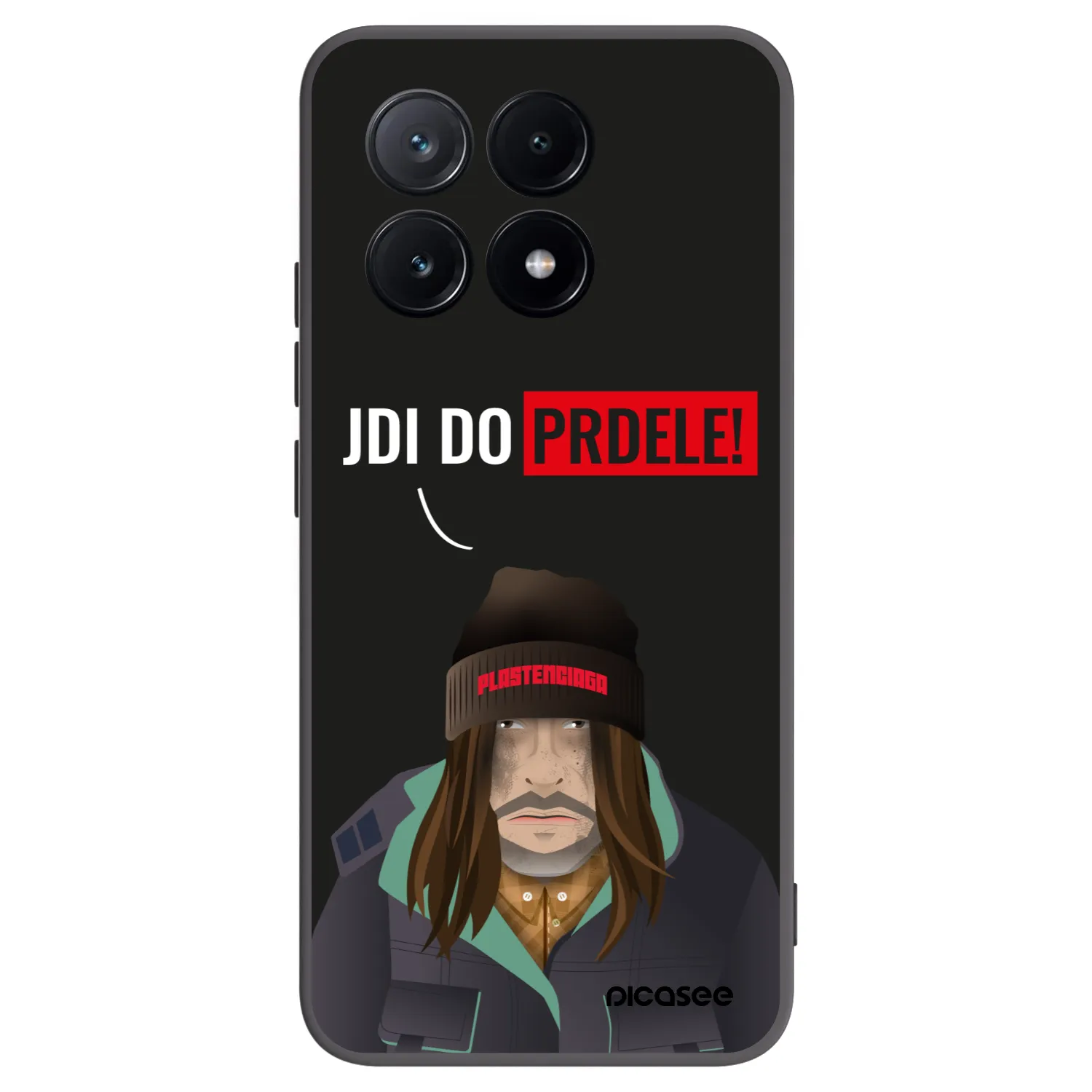 Picasee fekete szilikon tok az alábbi mobiltelefonokra Xiaomi Poco X6 Pro - Bezďák